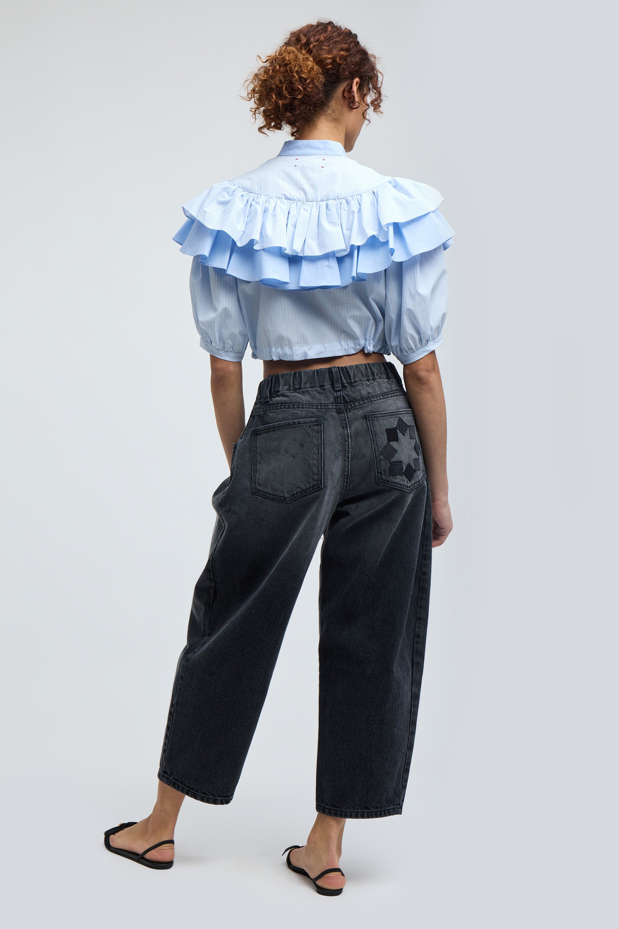 SILVERLAKE ELASTIC WAIST JEANS (WASHED CHARCOAL)