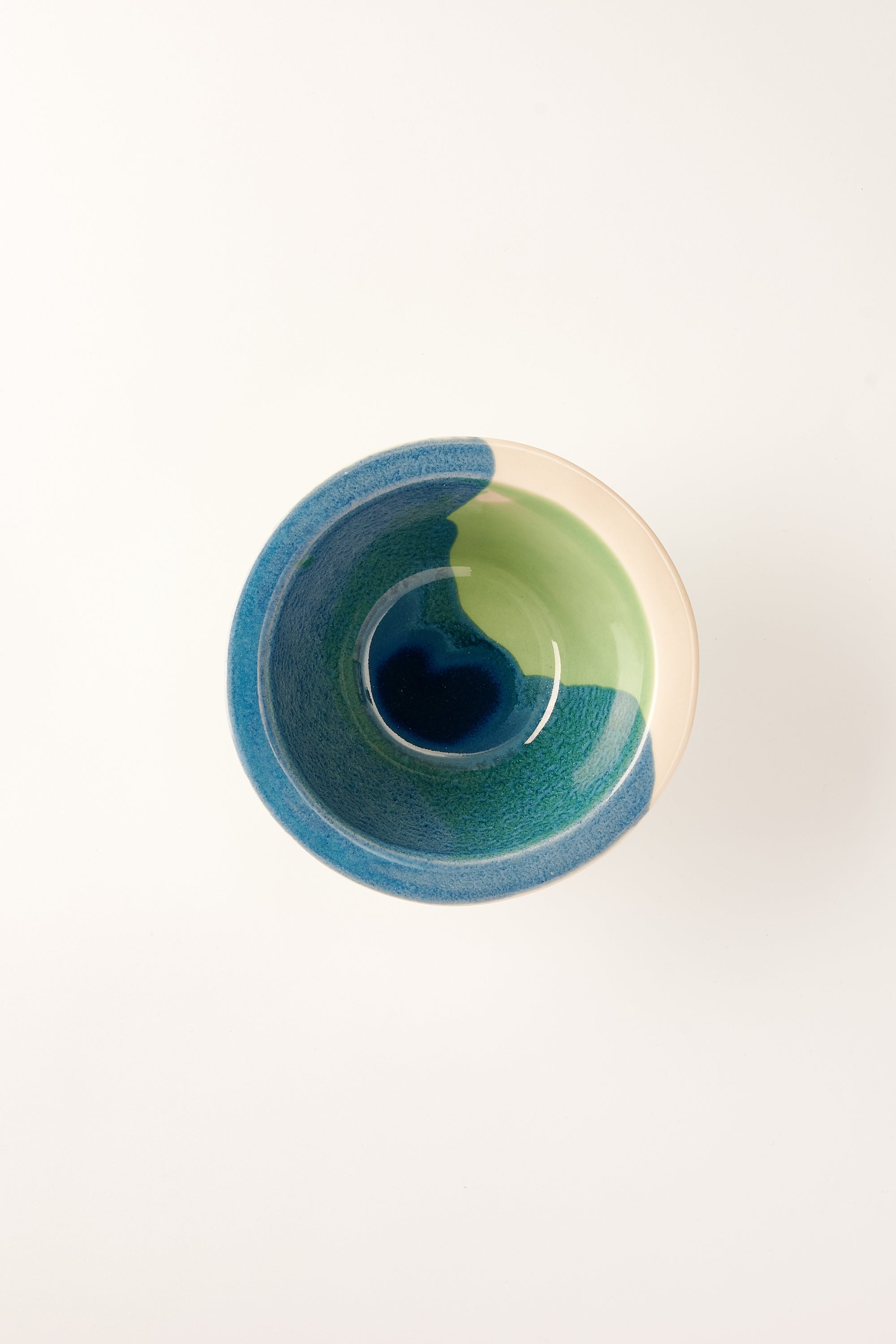 Anastasia’s Ashes Cereal Bowl with Green & Ink Overglaze