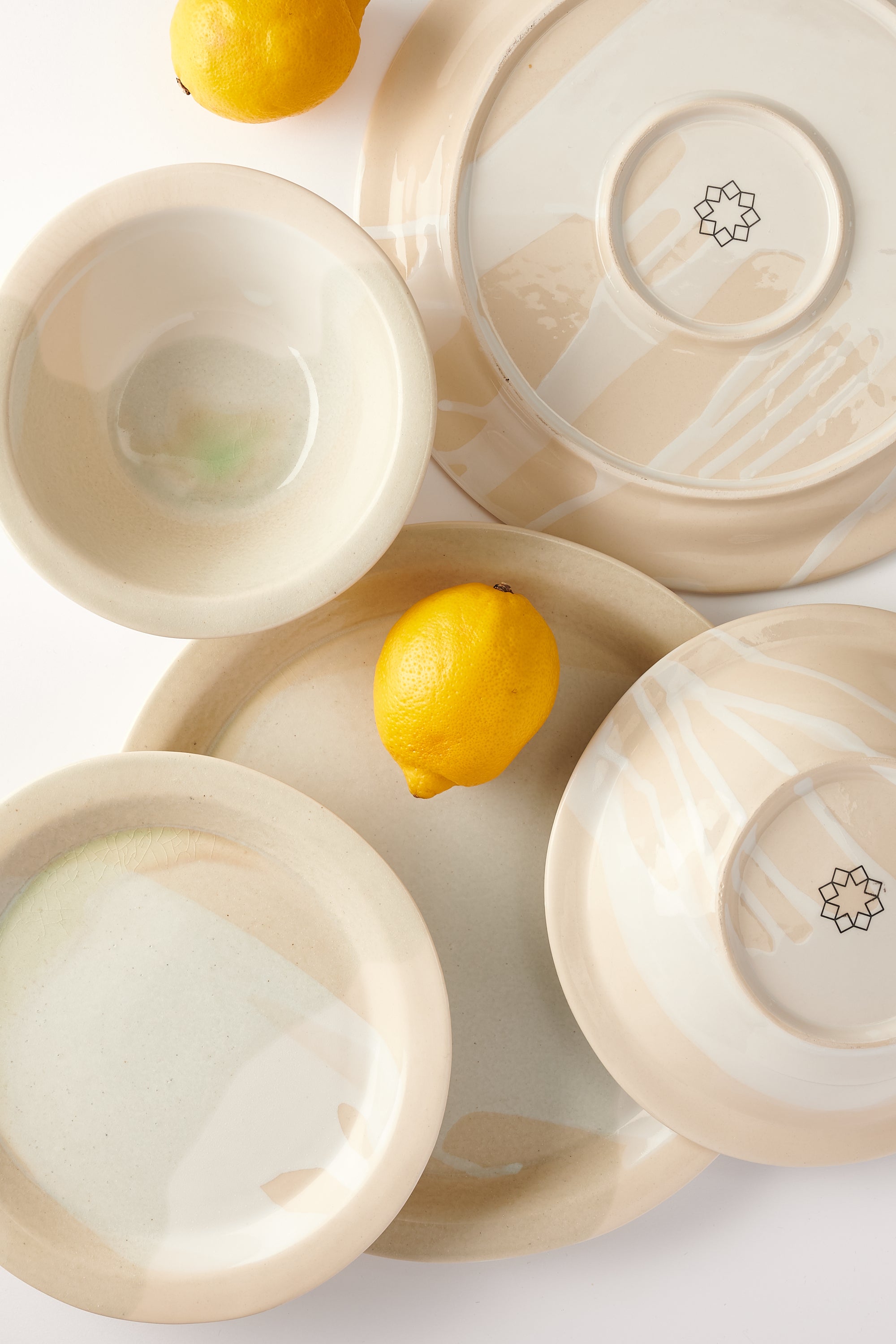 Anastasia’s Ashes Salad Plate with Cream & Sage Overglaze