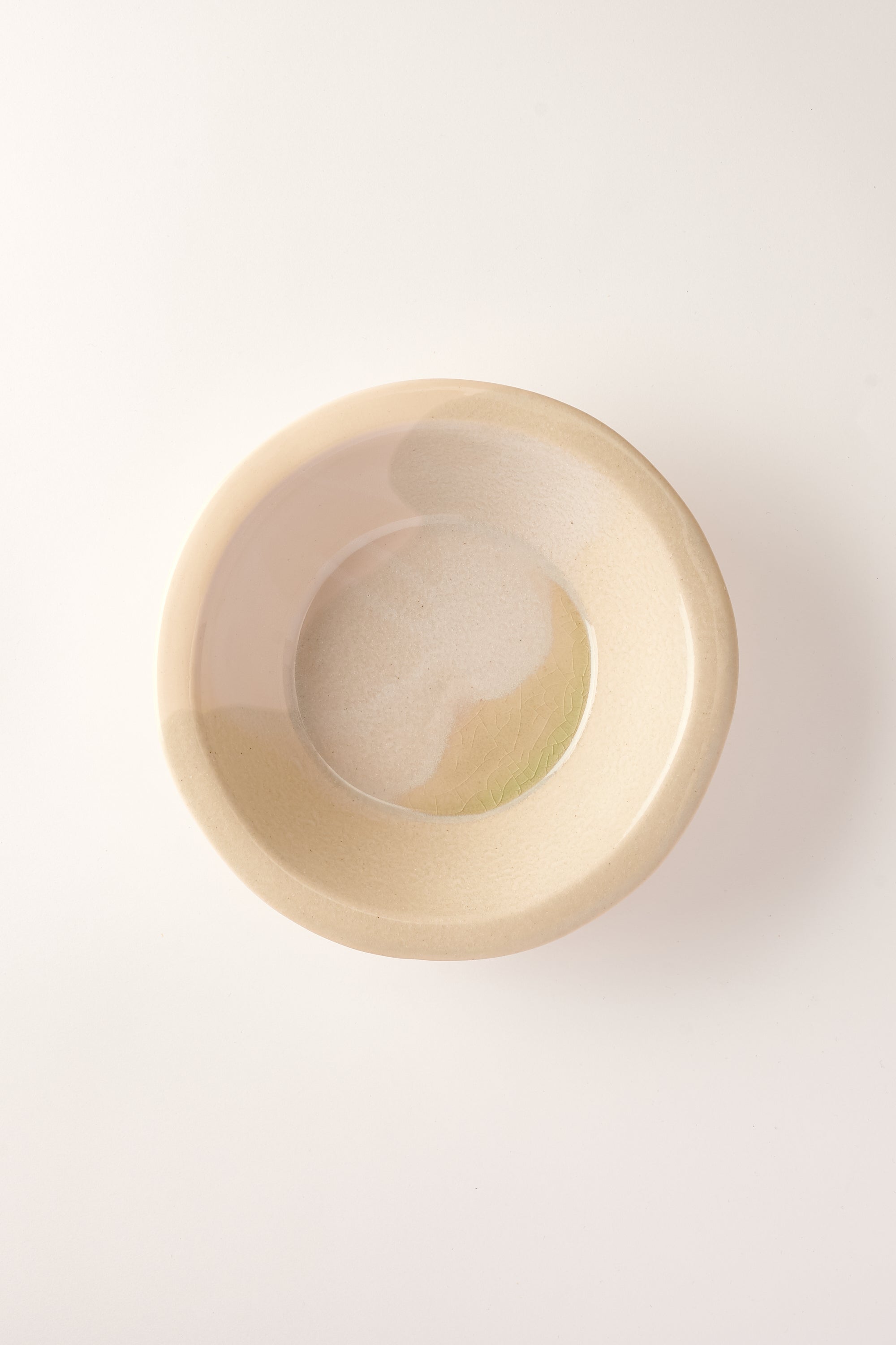 Anastasia’s Ashes Dinner Bowl with Petal & Sage Overglaze