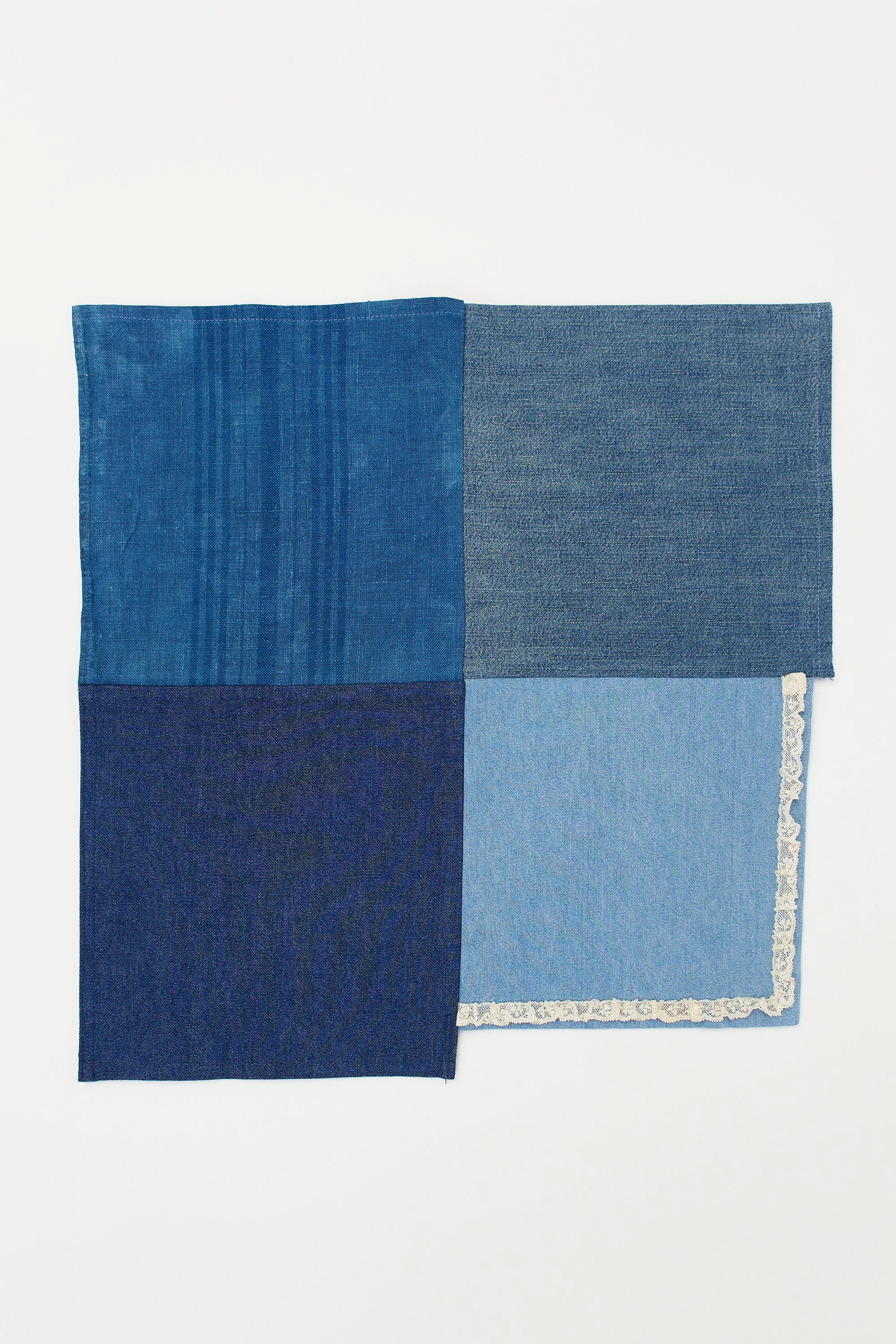 Patchwork Denim Napkins set of 2