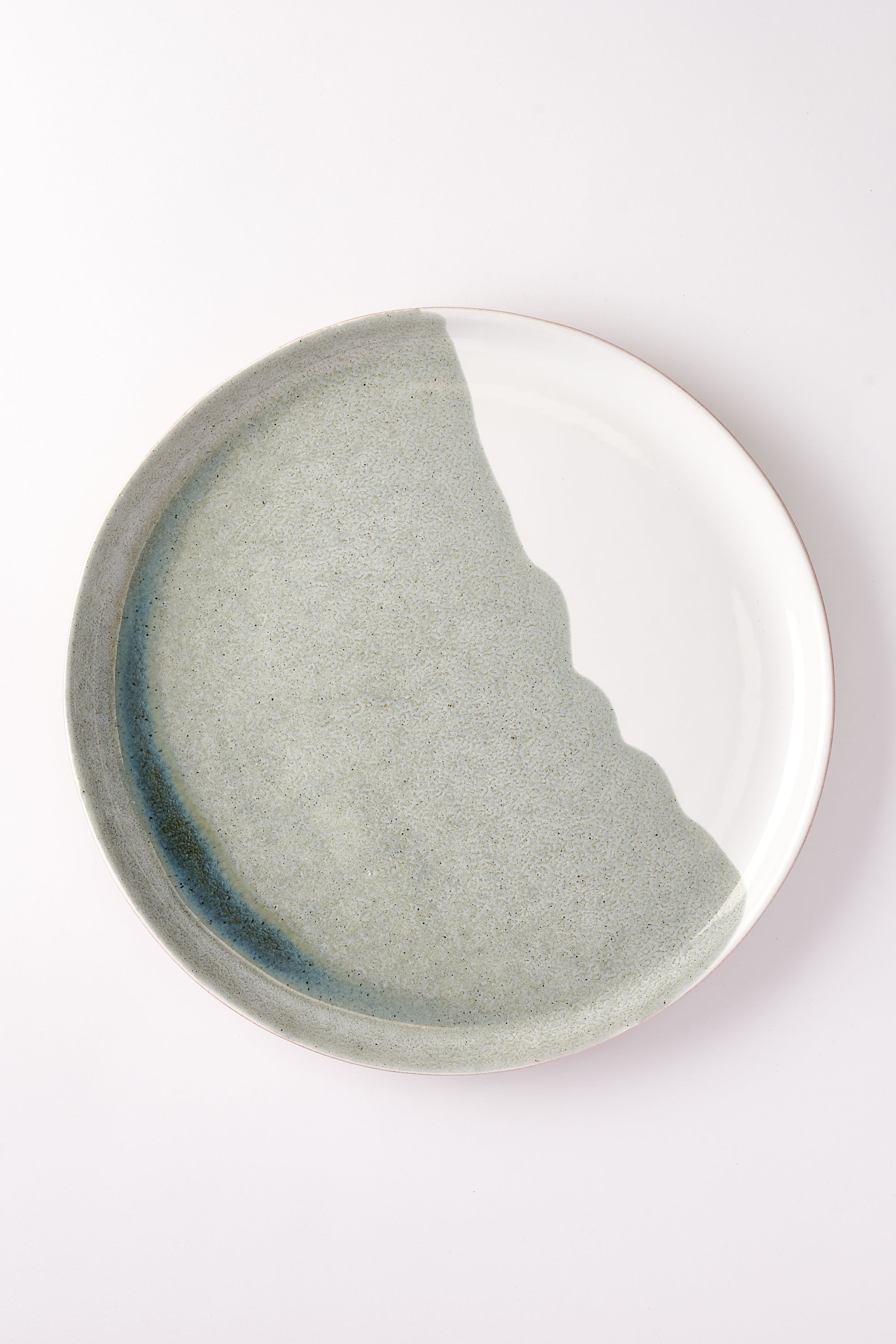 Oriana’s Ashes Dinner Plate with Moss Overglaze