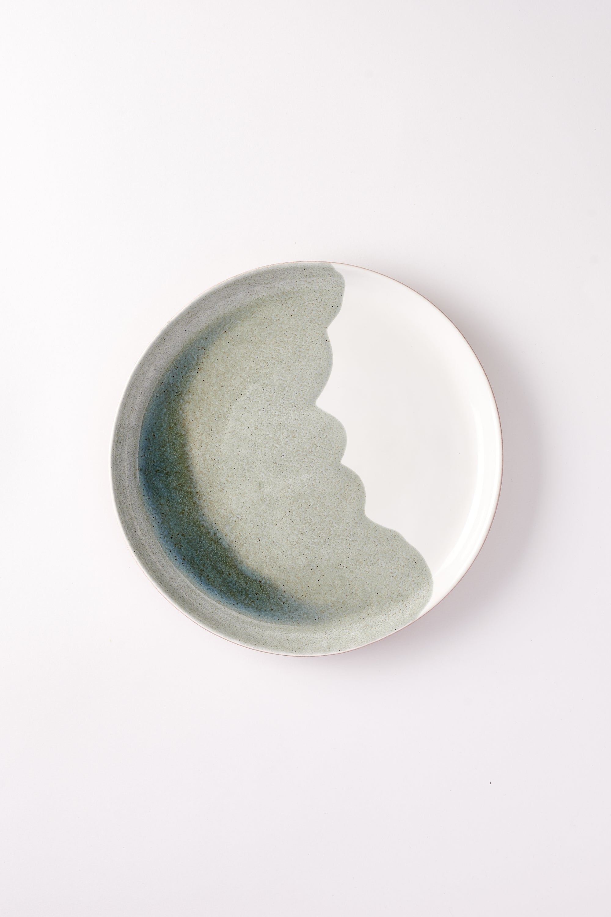 Oriana’s Ashes Salad Plate with Moss Overglaze