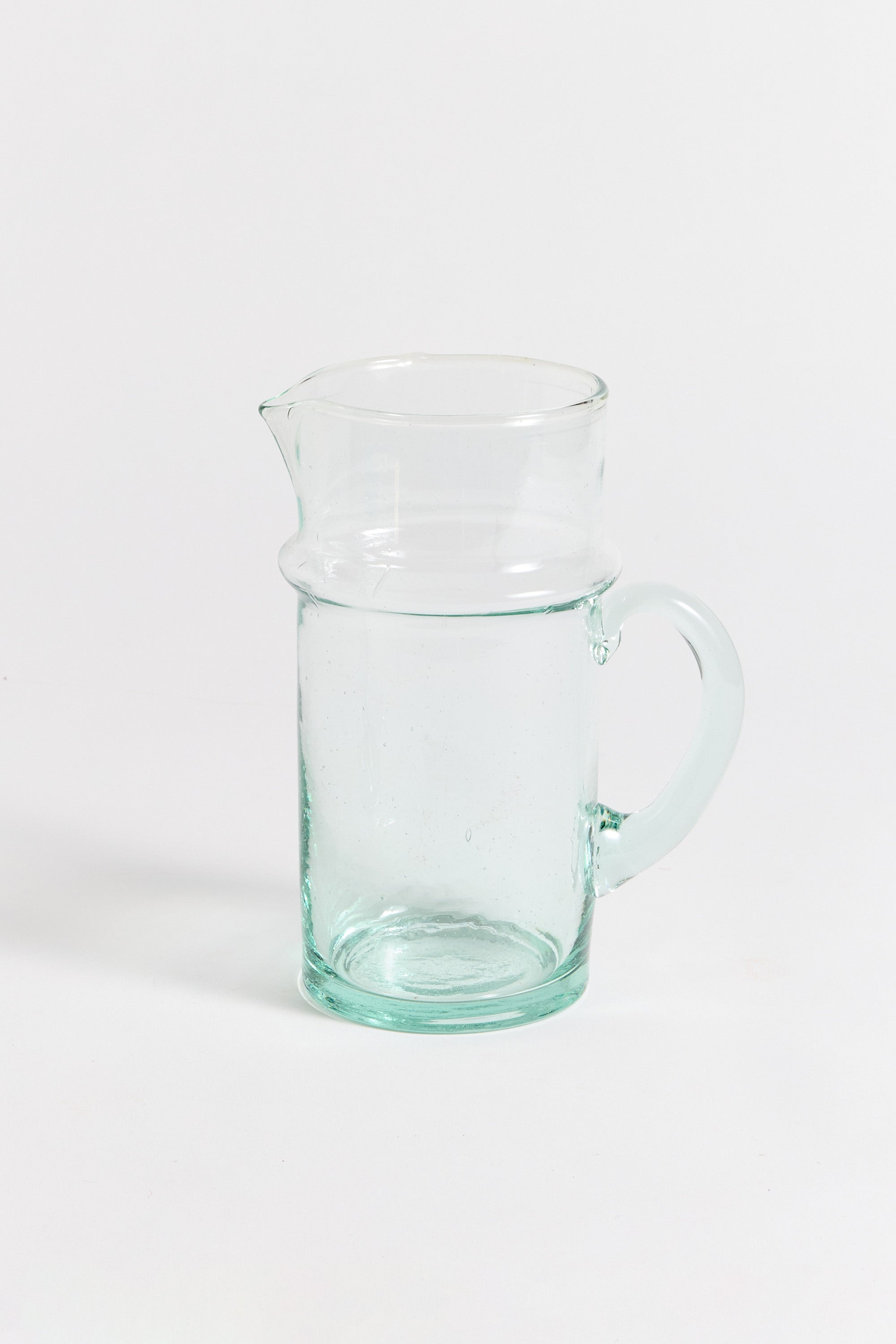Moroccan Beldi Clear Glass Pitcher