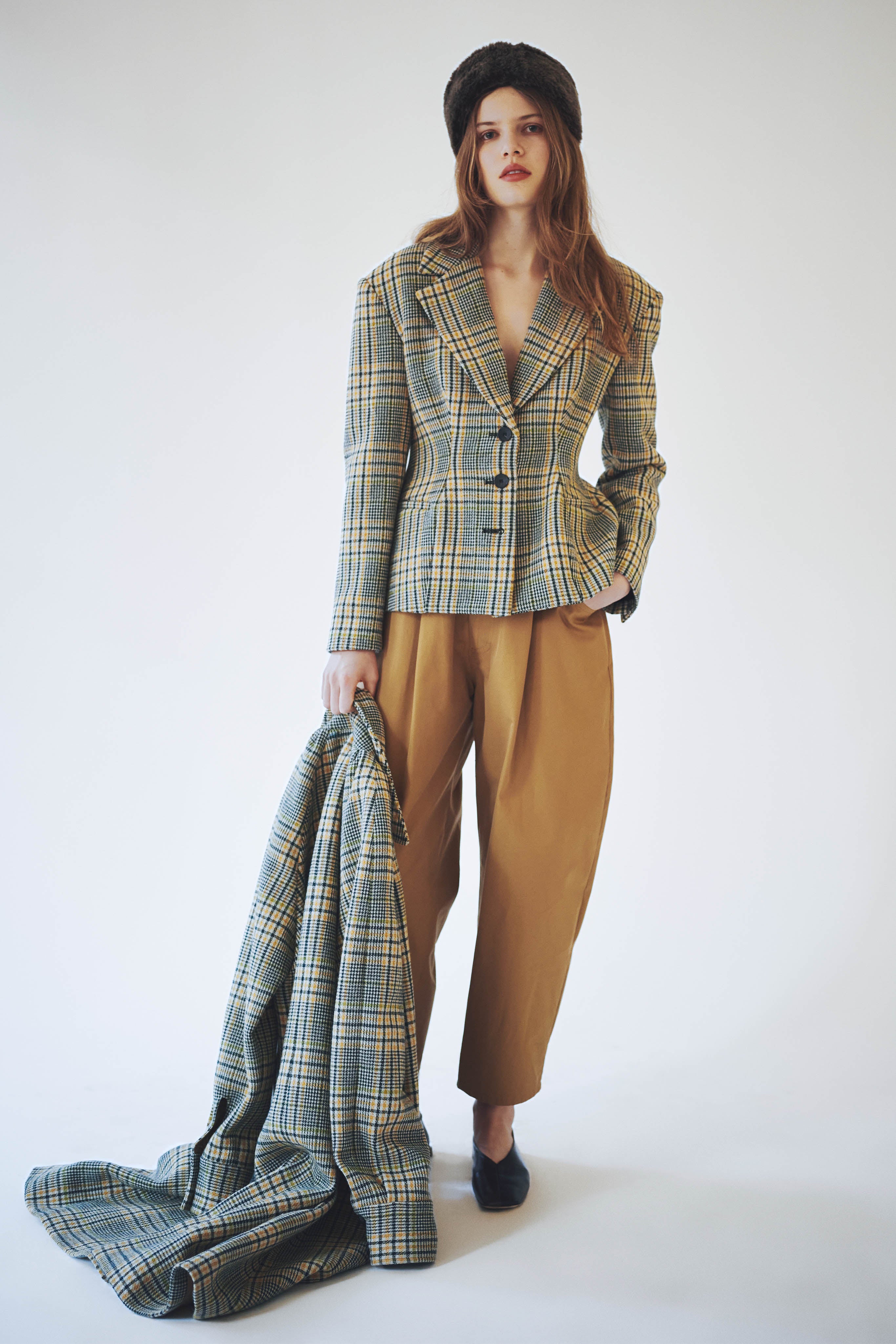 Ramblette Blazer in Yellow Plaid