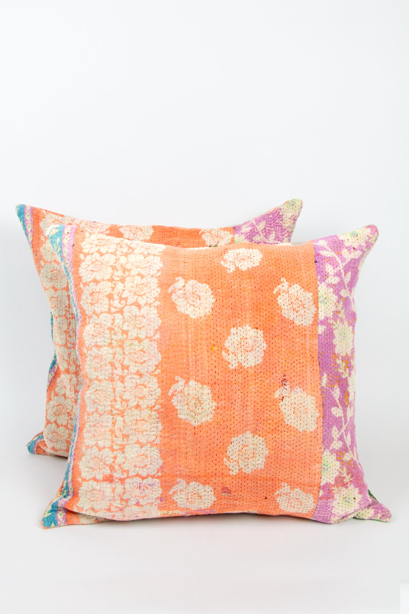 AUNTIE OTI KANTHA PILLOW CASES, SET OF 2