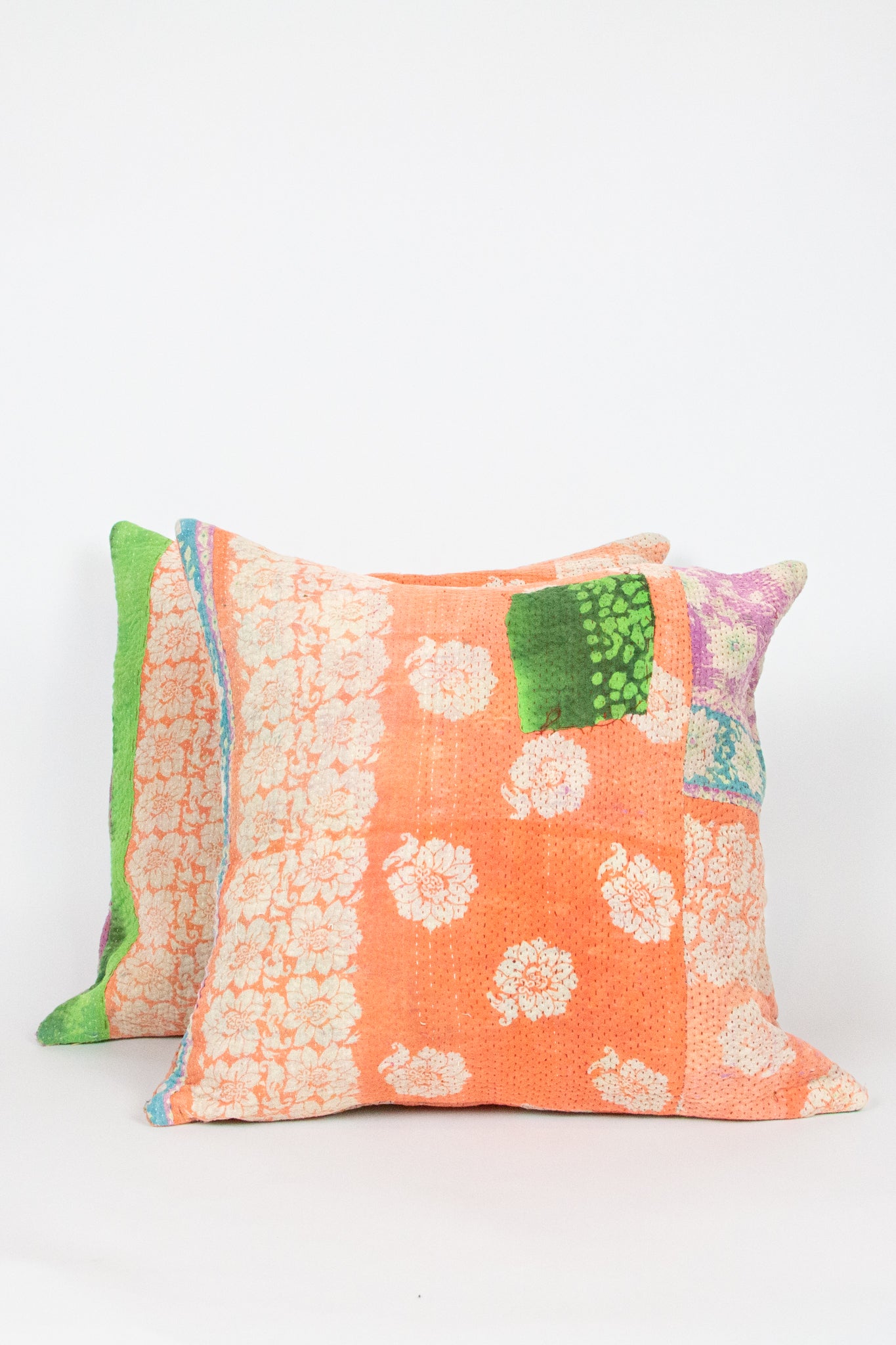 AUNTIE OTI KANTHA PILLOW CASES, SET OF 2
