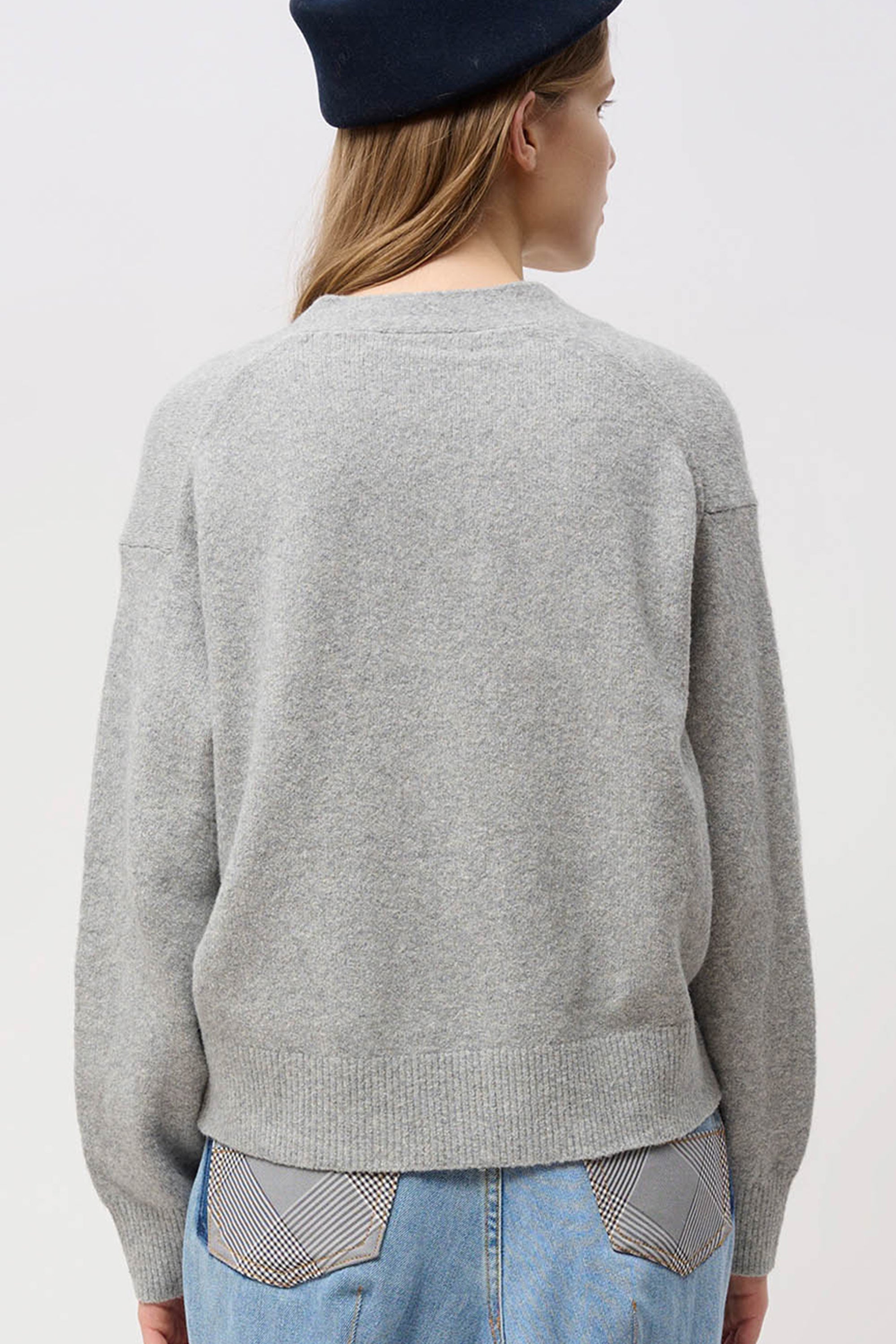 Snowflake Cardigan in Light Grey