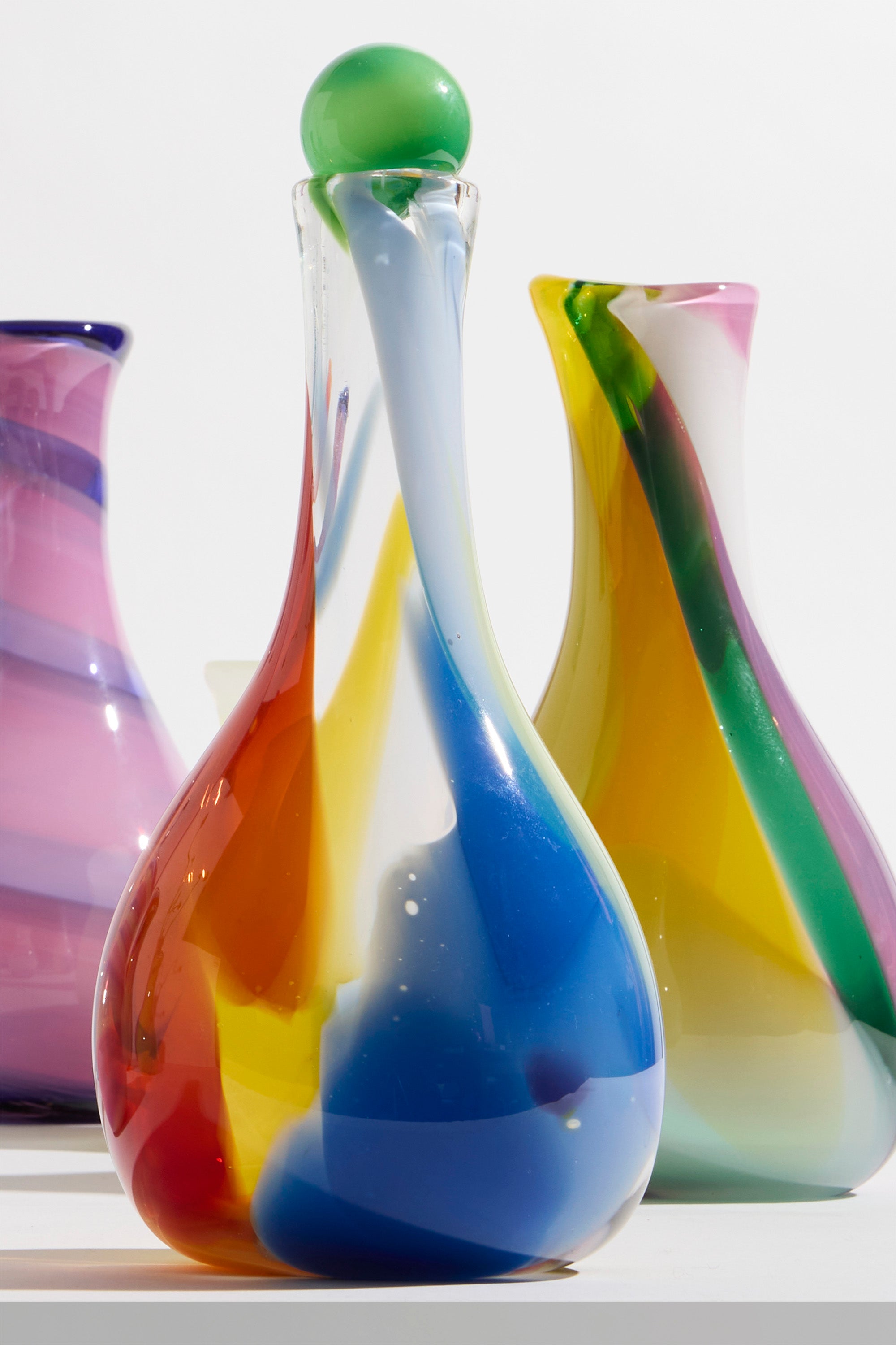 Michael Anchin Swirl Vase with Ball