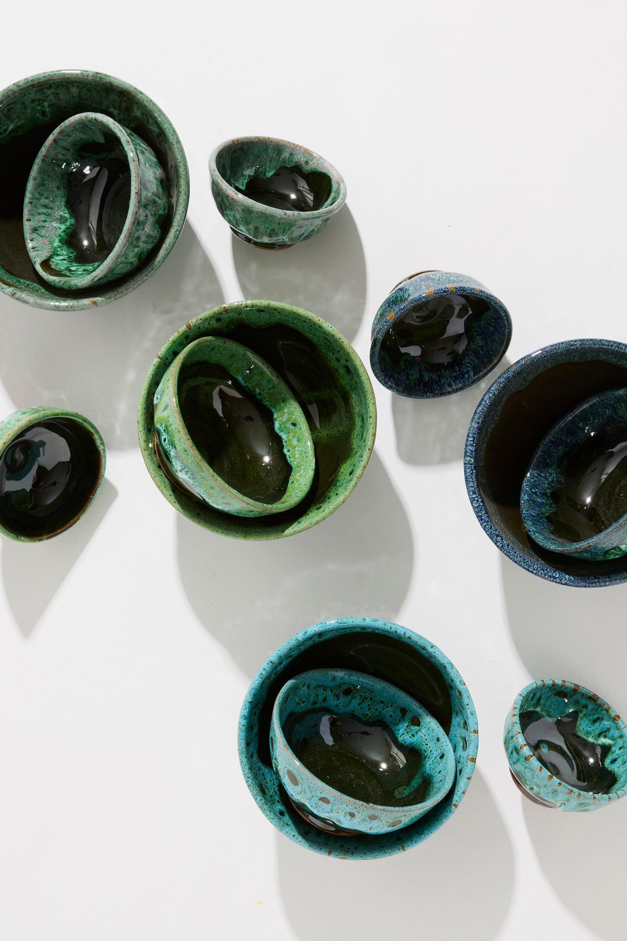 Marrakechi Azure Ceramic Bowl Set of 3