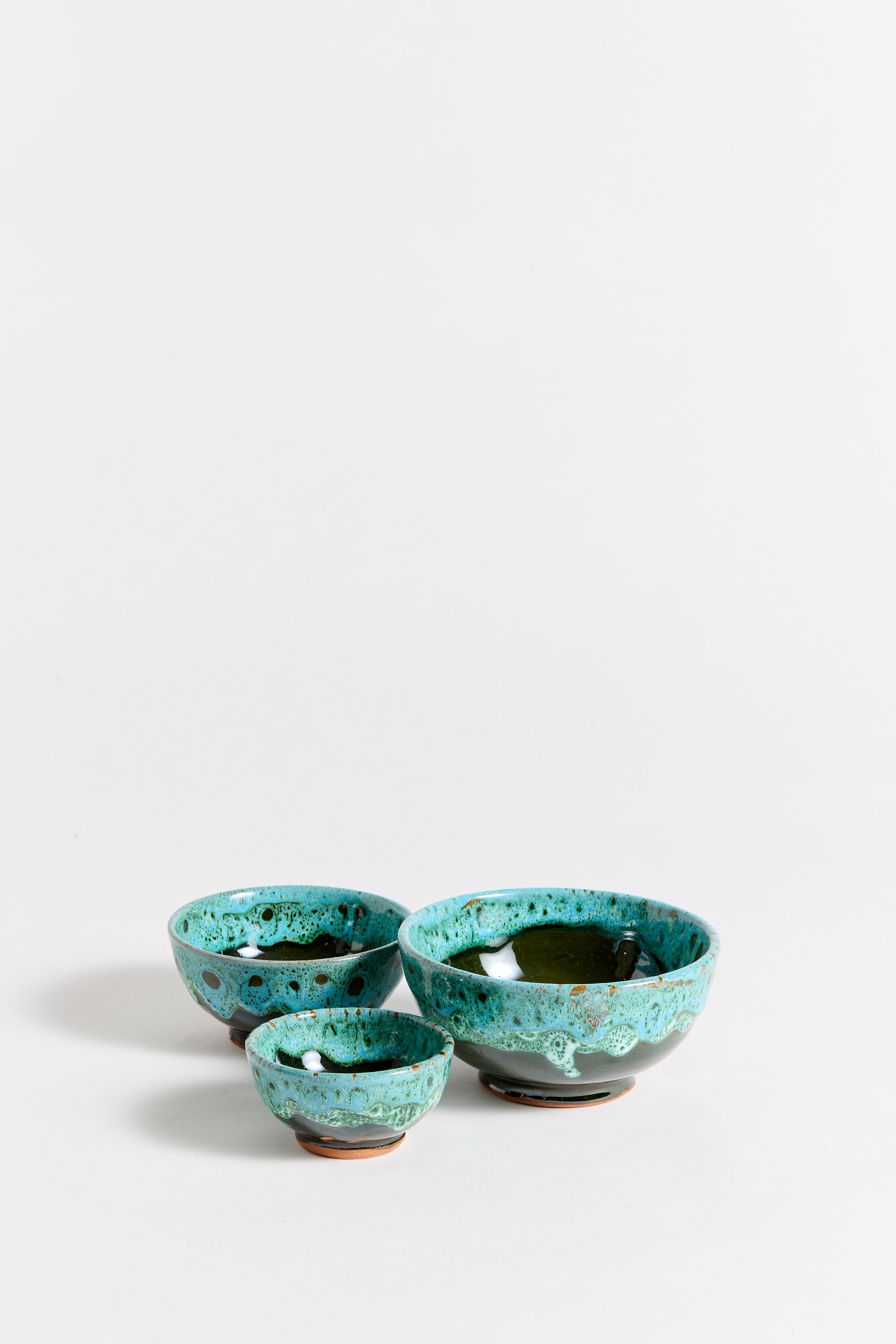 Marrakechi Azure Ceramic Bowl Set of 3