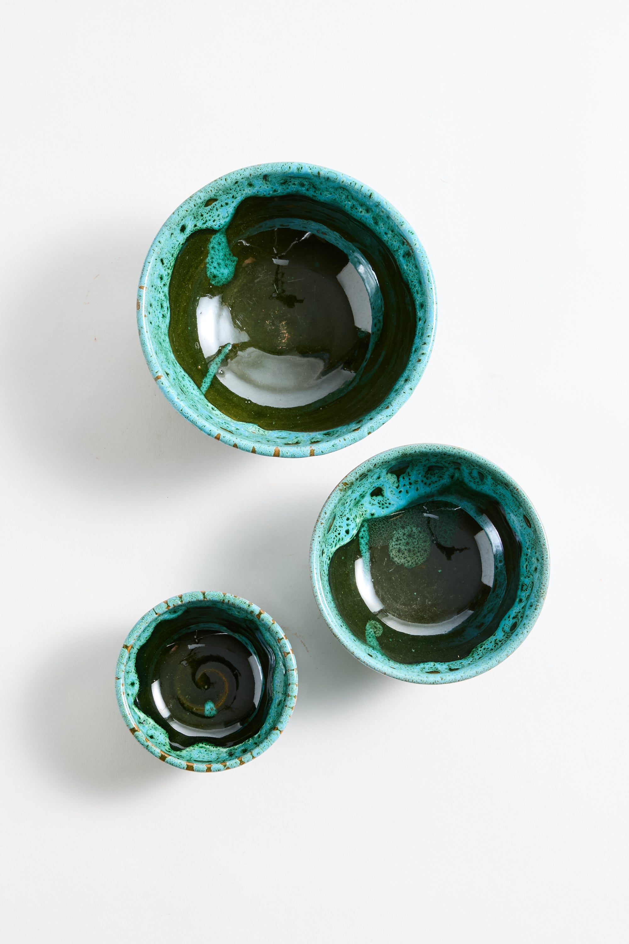 Marrakechi Azure Ceramic Bowl Set of 3