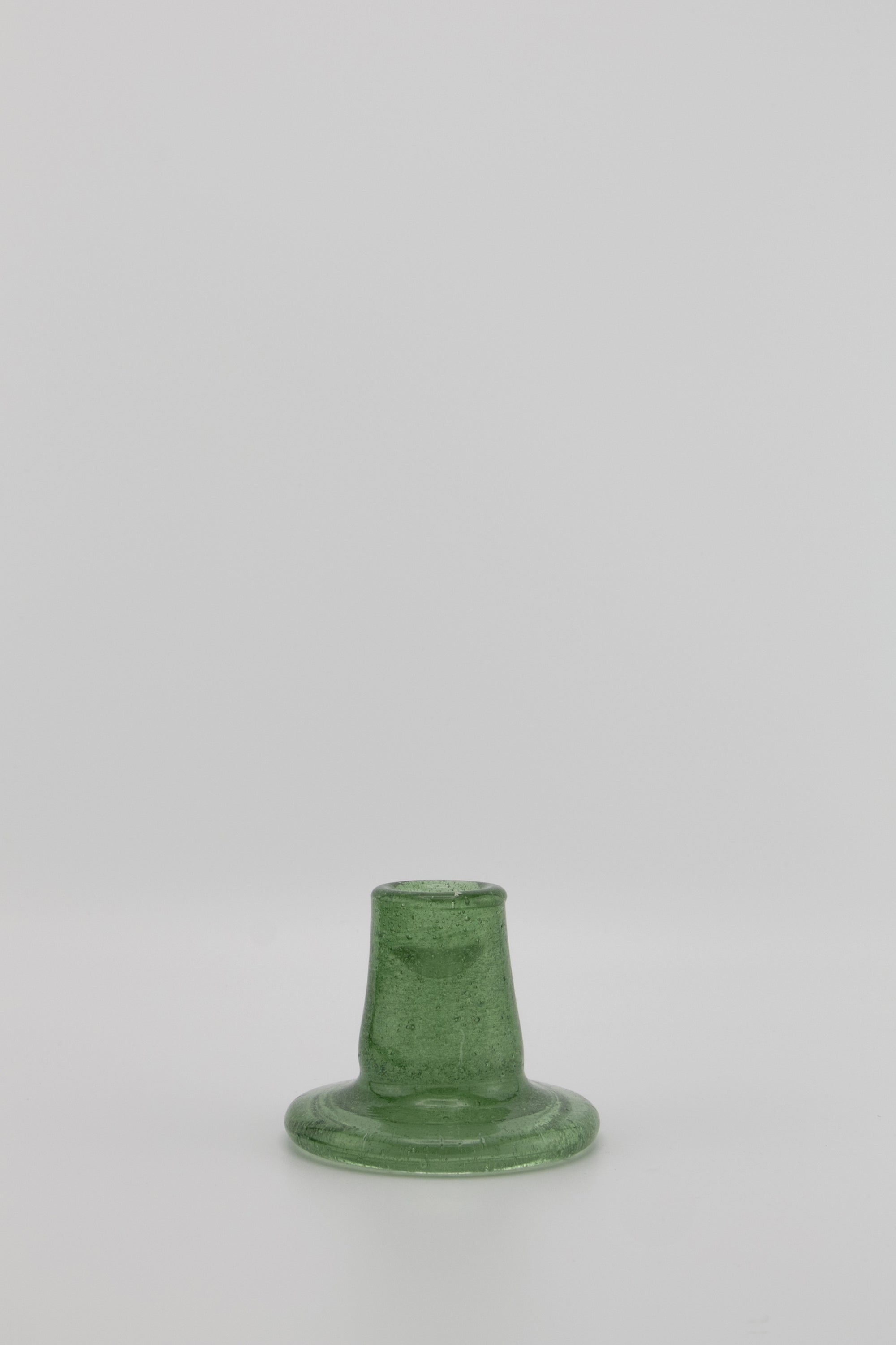 Recycled Glass Candleholder in Jade