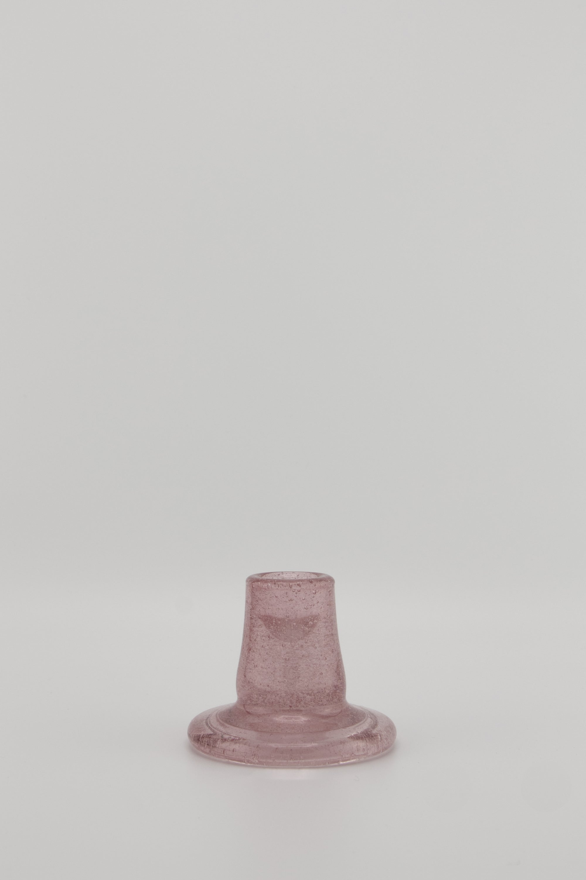 Recycled Glass Candleholder in Rose