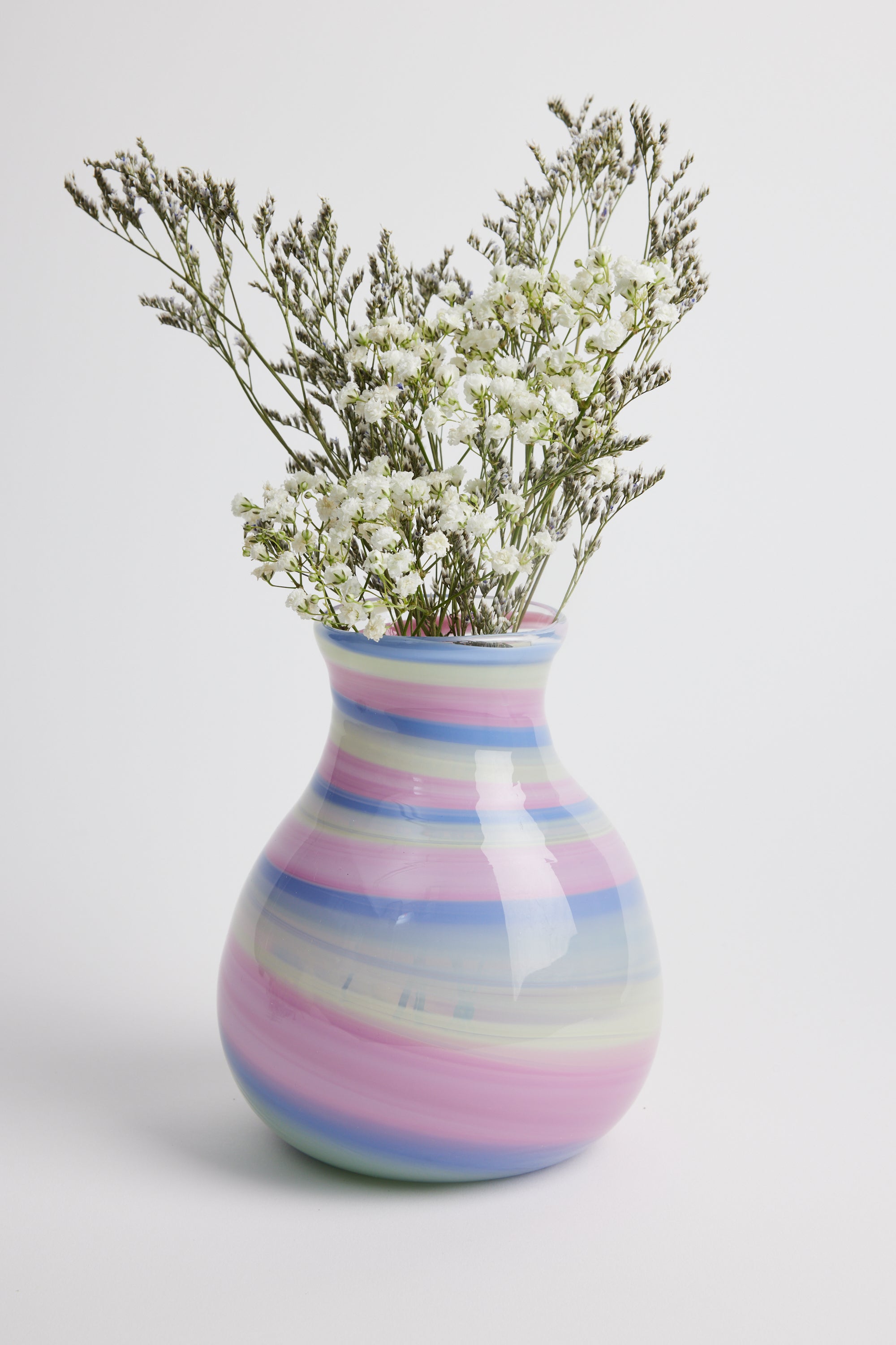 Michael Anchin Pink Purple Twist Vase