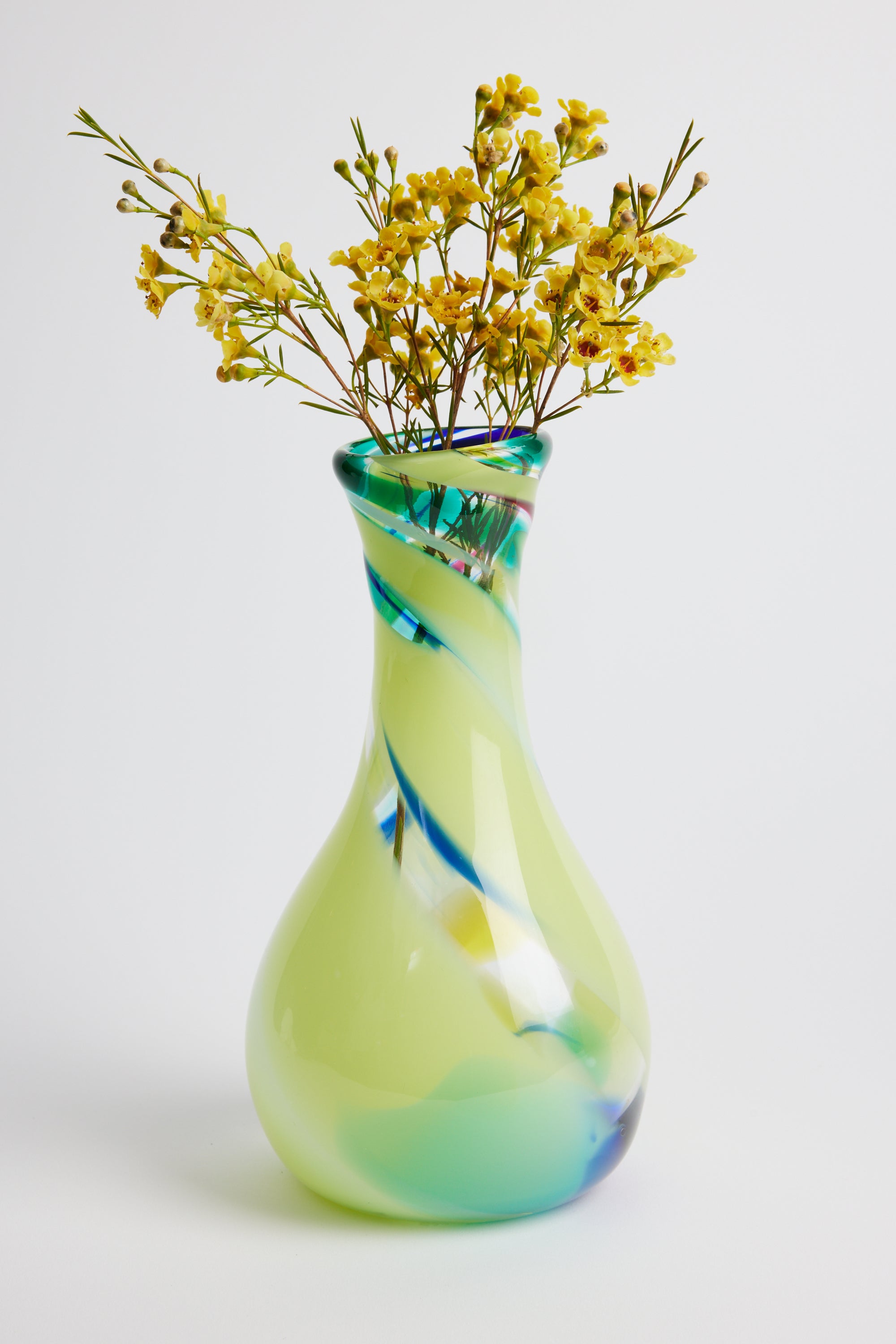 Michael Anchin Green Twist Vase