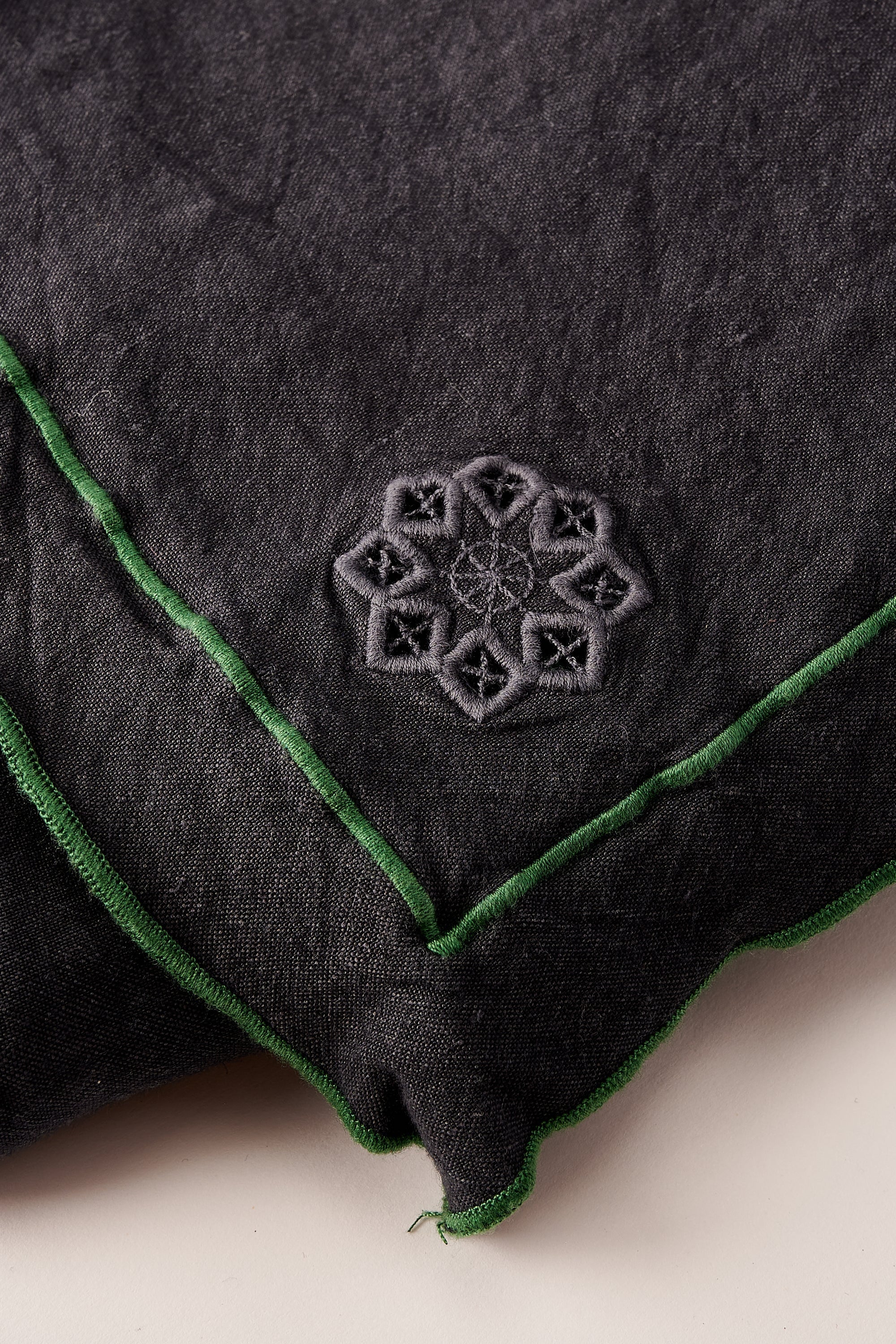 Day for Night Tablecloth Slate/Clover