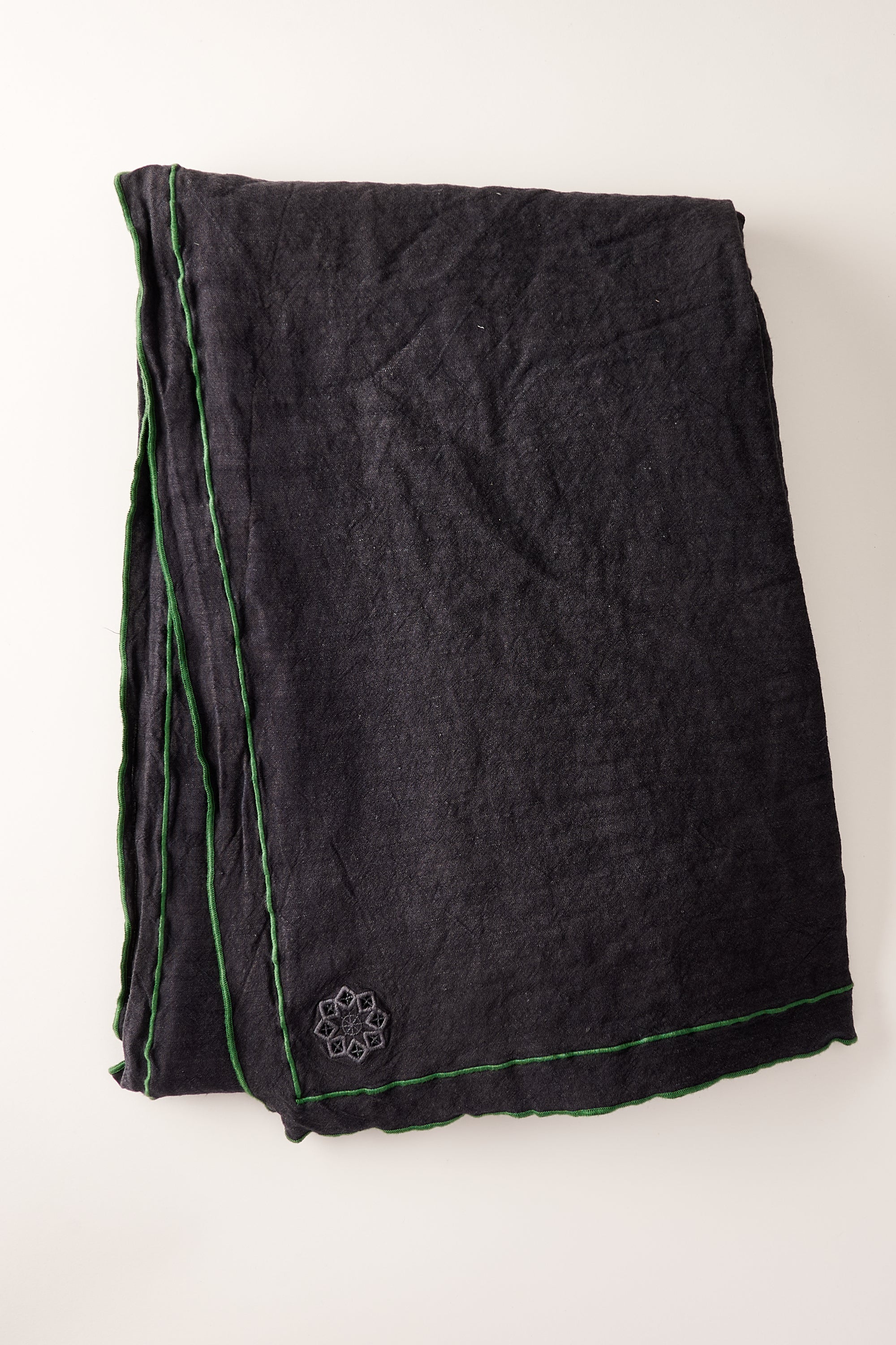 Day for Night Tablecloth Slate/Clover