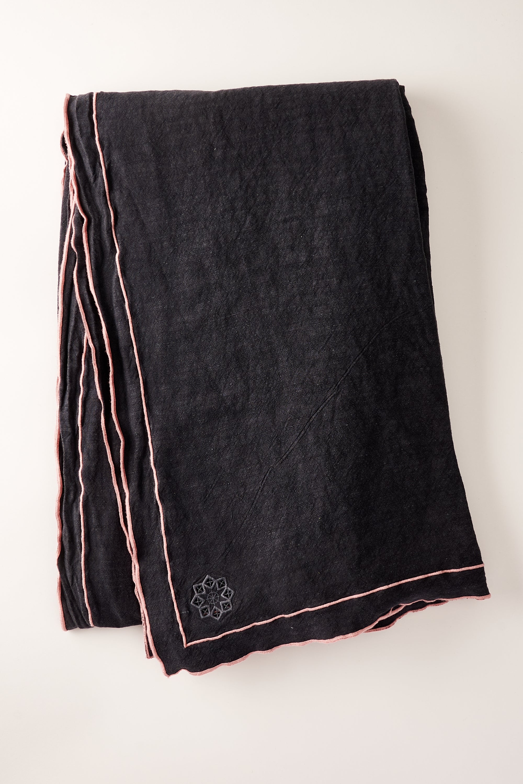 Day for Night Tablecloth Slate/Peony