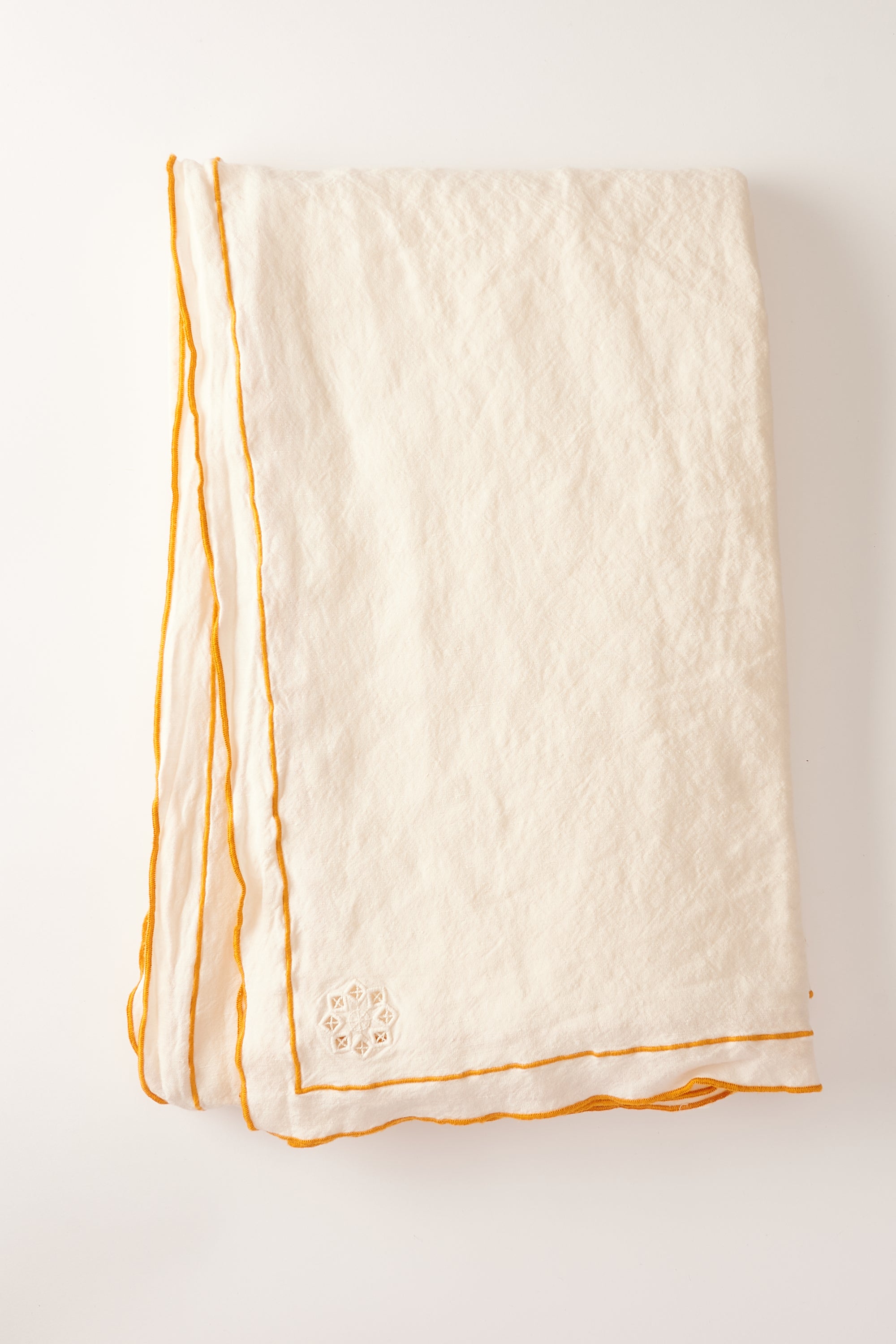 Day for Night Tablecloth Cream/Marigold