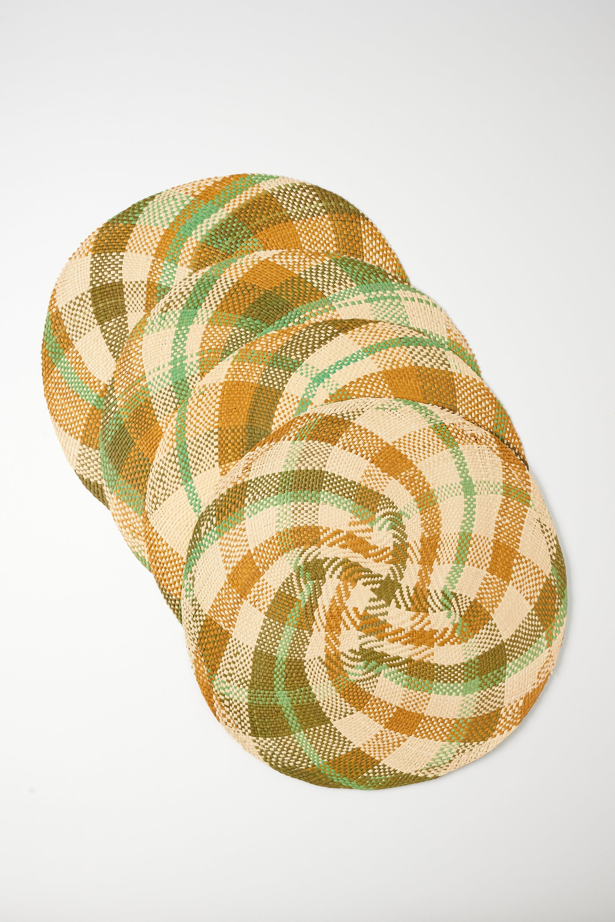 Handwoven Iraca Placemats - Lulo Spiral