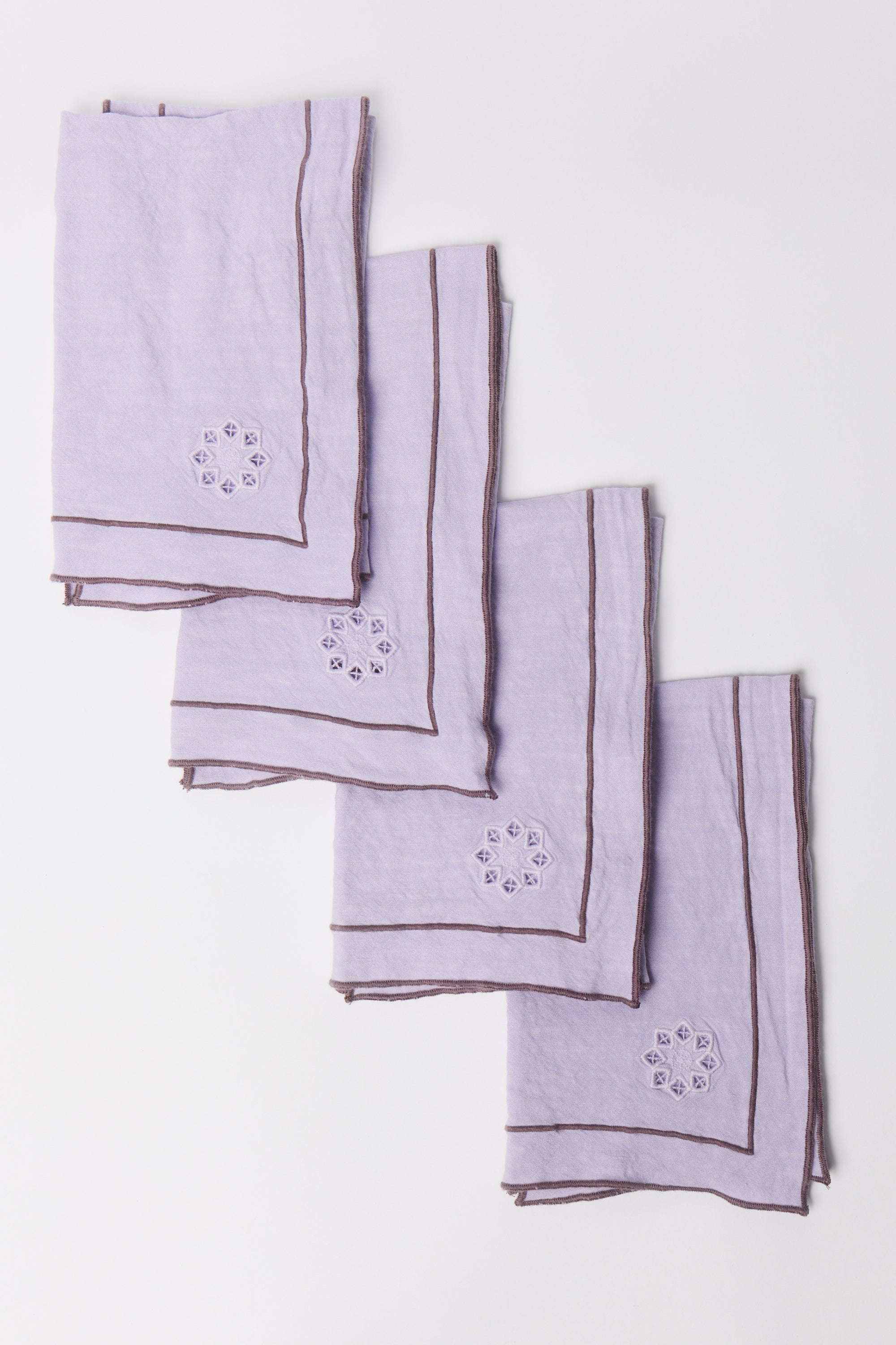 Day For Night Napkins Lavender/Magenta Set of 4