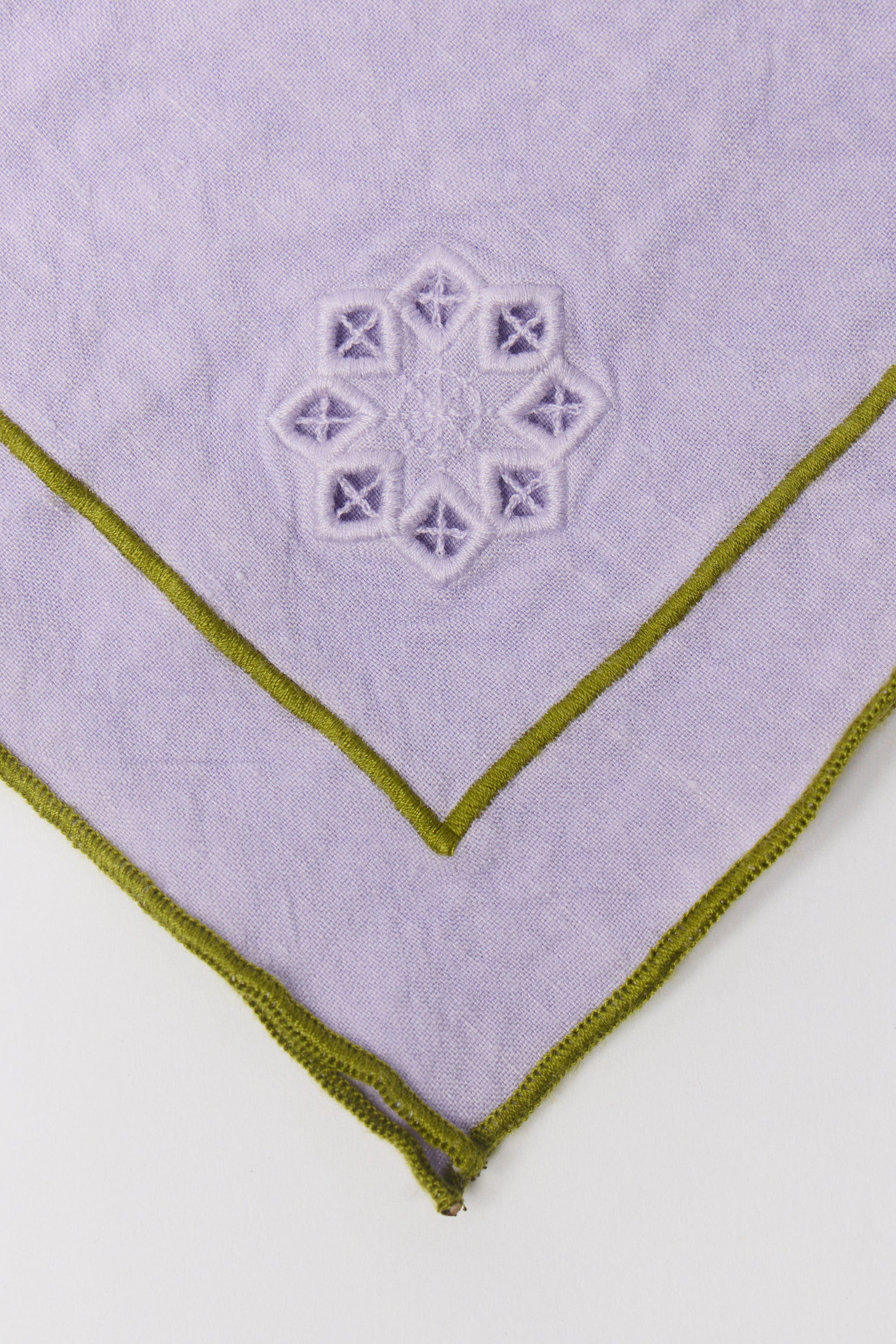 Day For Night Napkins Lavender/Olive Set of 4