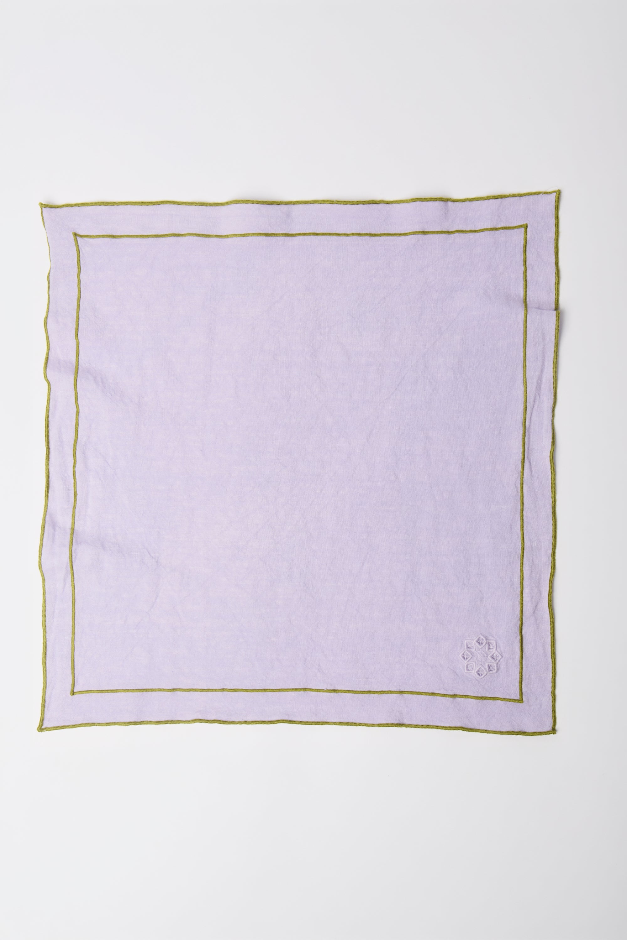 Day For Night Napkins Lavender/Olive Set of 4