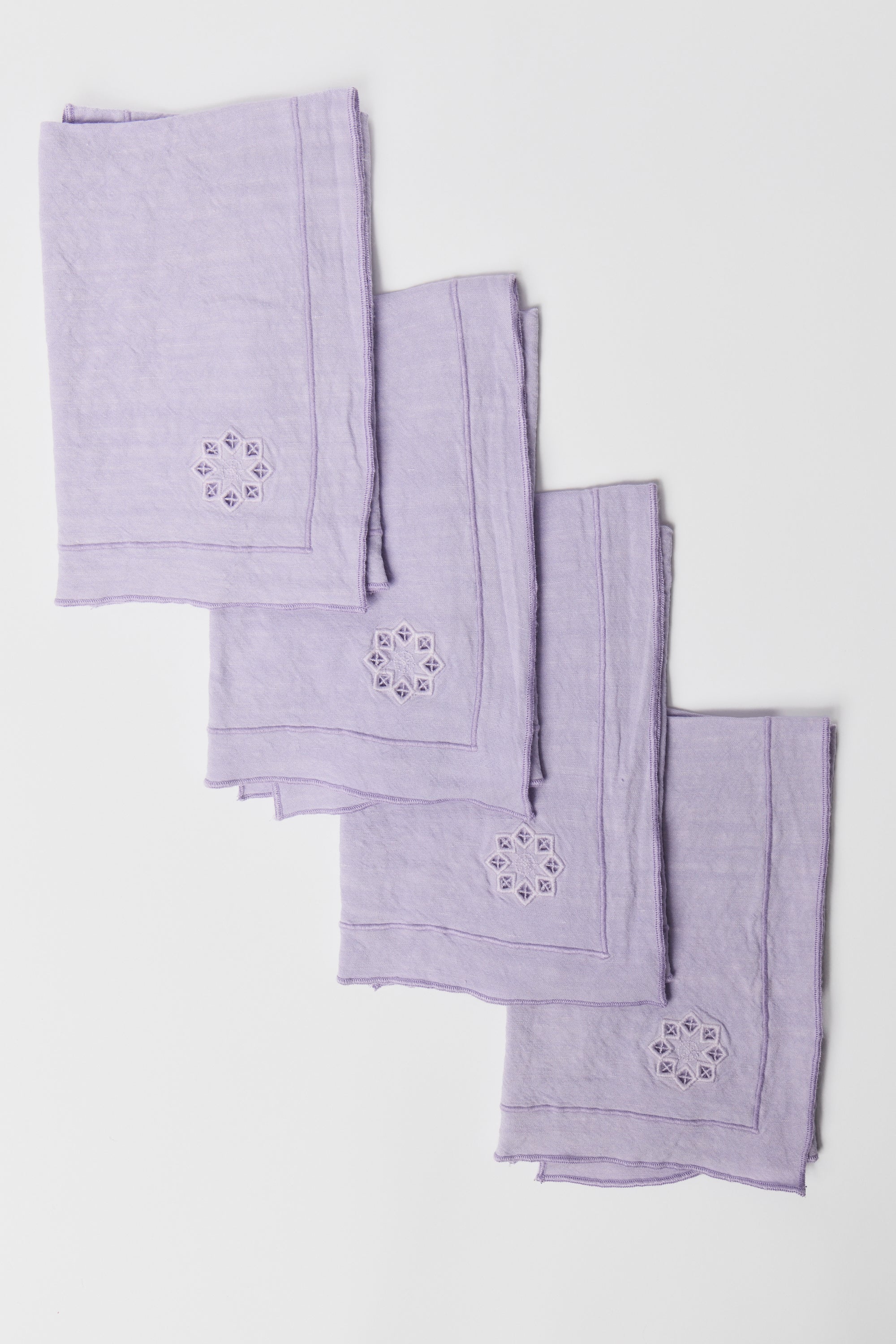 Day For Night Napkins Lavender/Lavender Set of 4