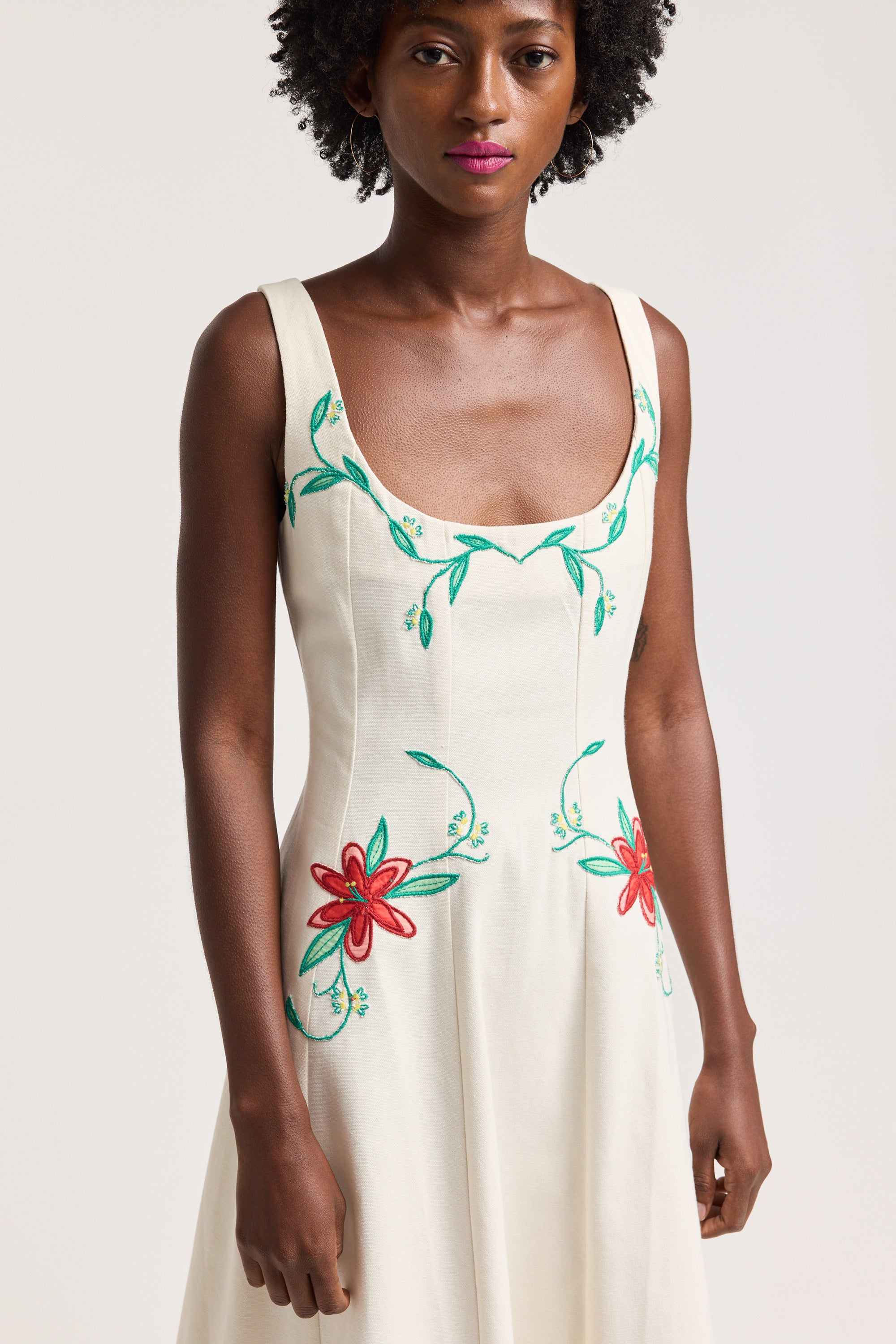 Portia Portese Dress in Red Lily