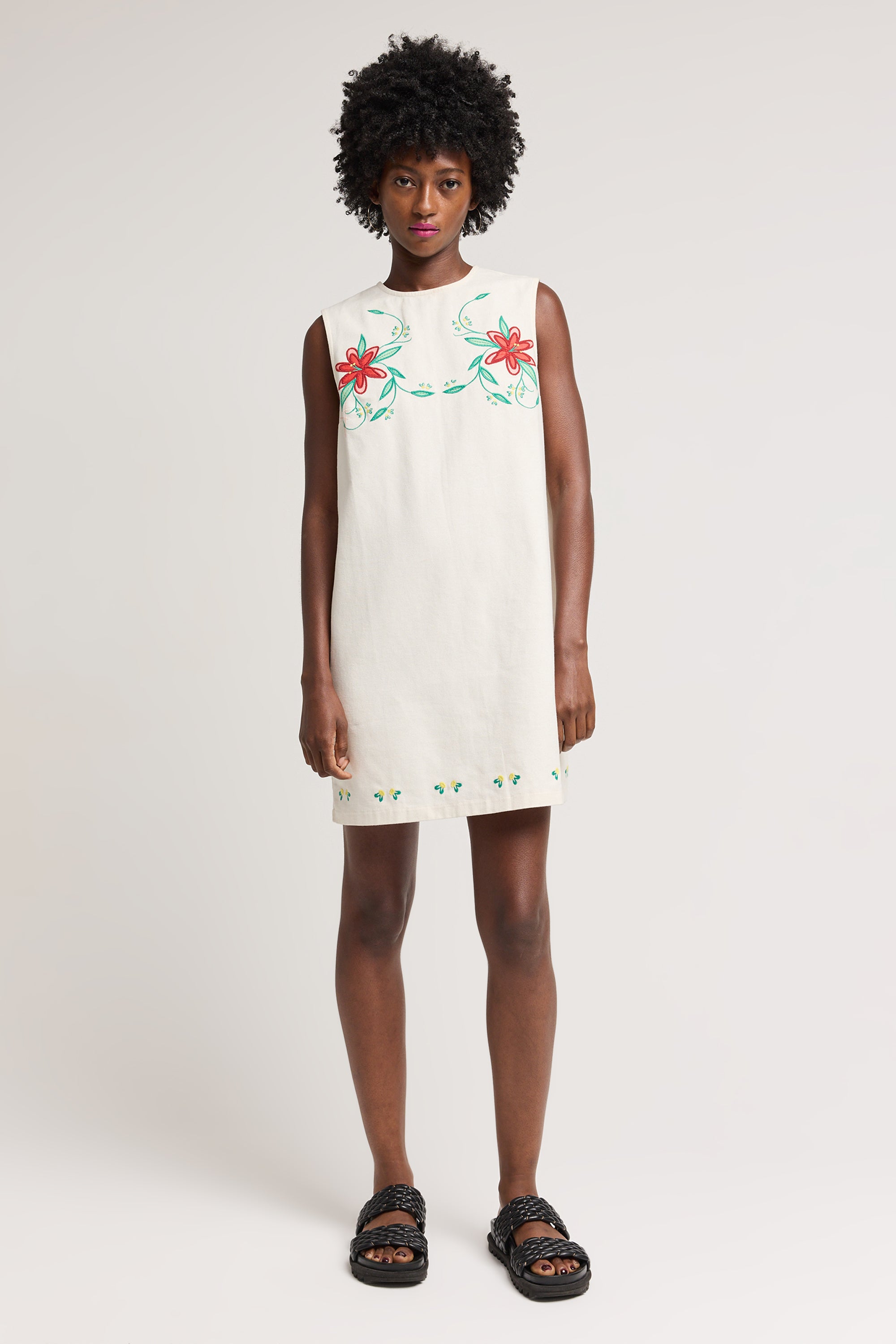 June Swoon Dress in Red Lily