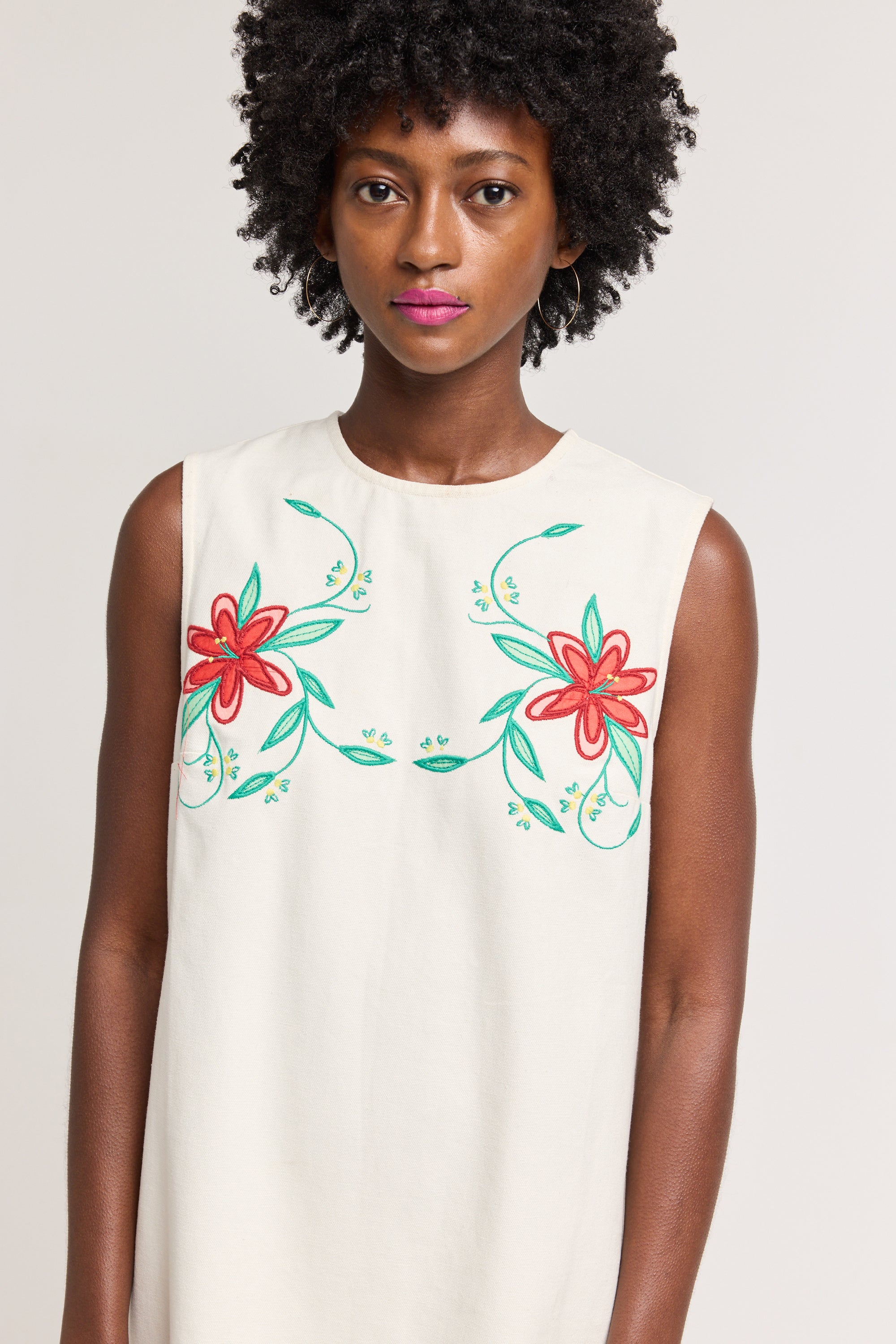 June Swoon Dress in Red Lily