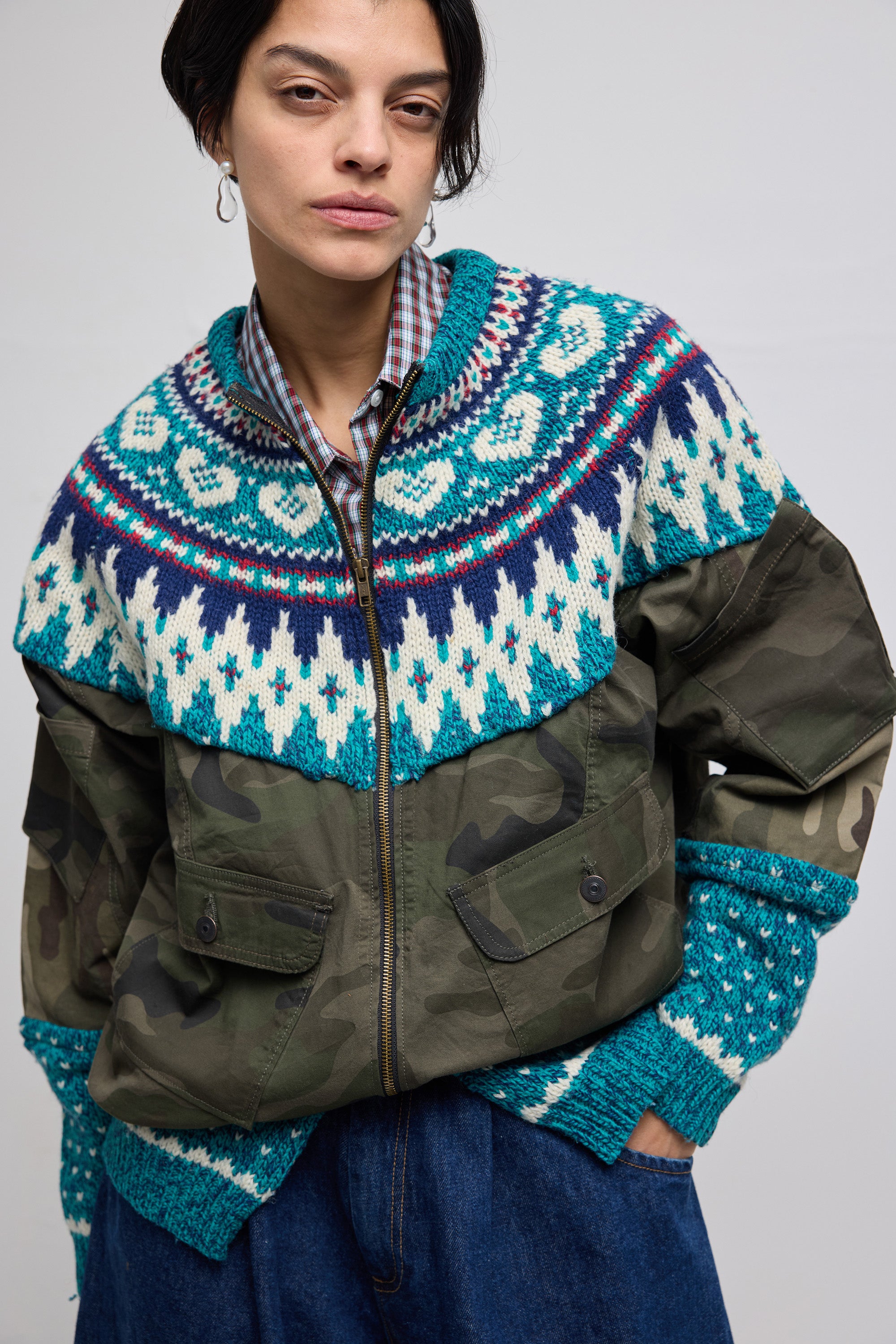 Knit Camo Jacket