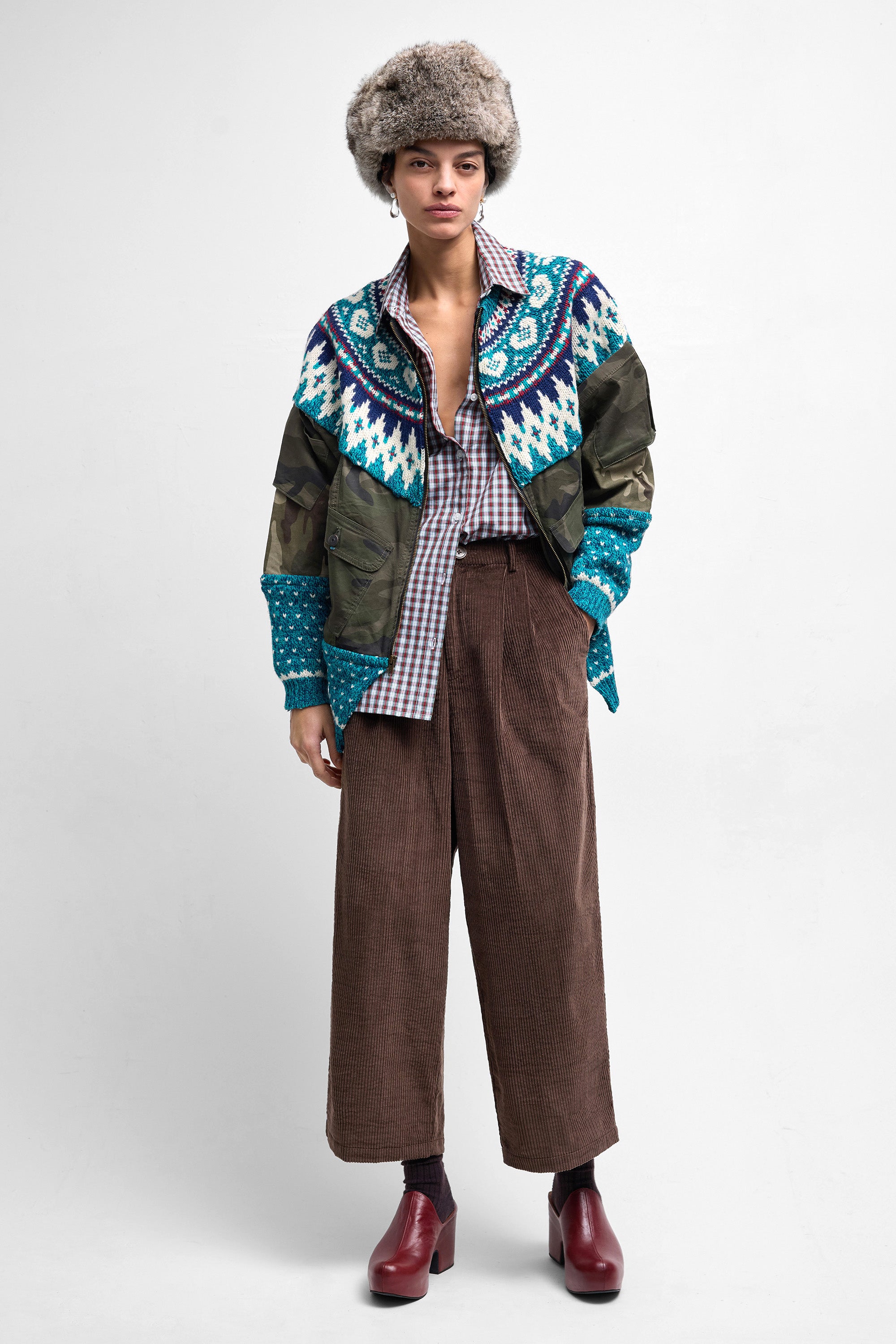 Knit Camo Jacket