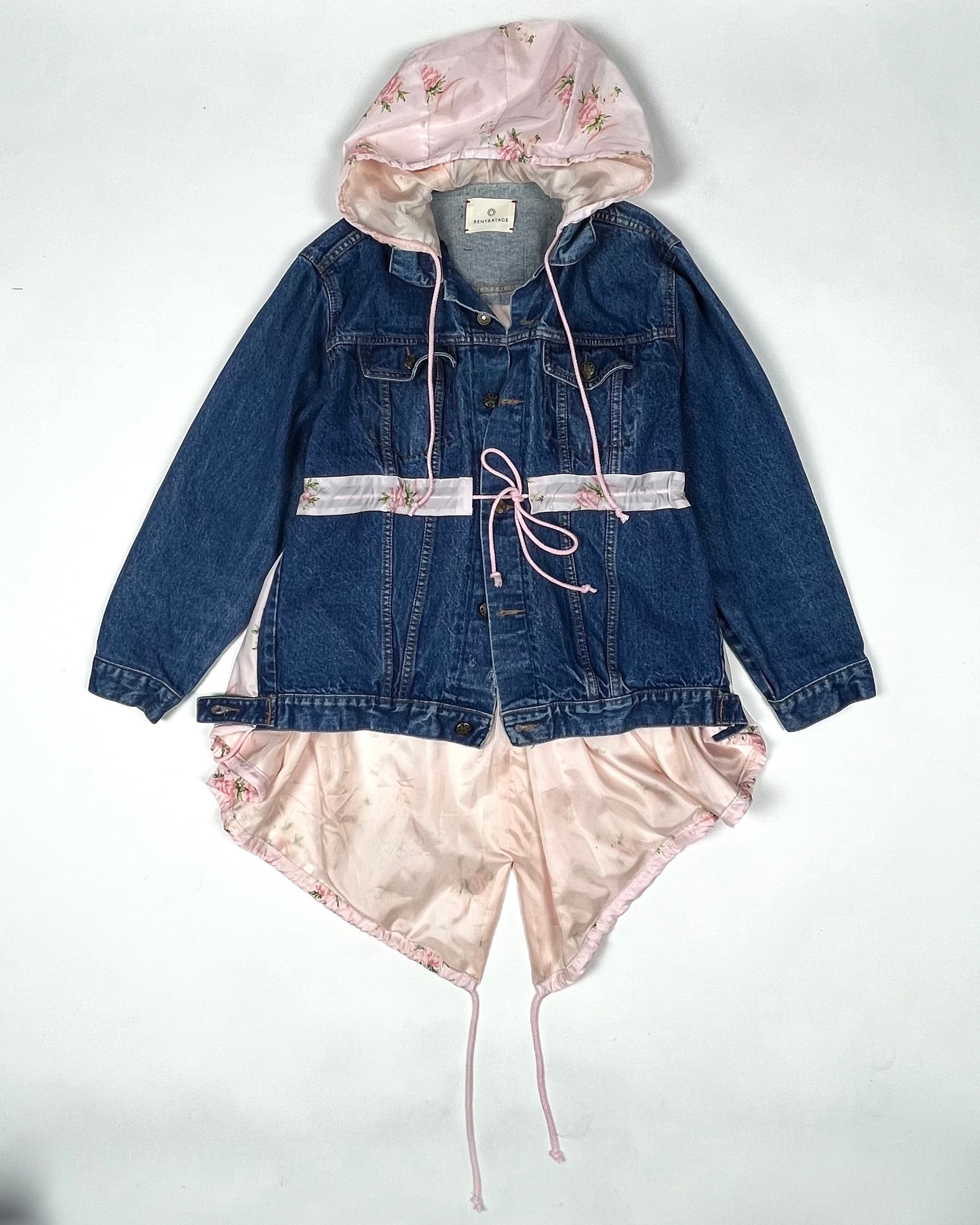 Oasis Denim Anorak in Rose