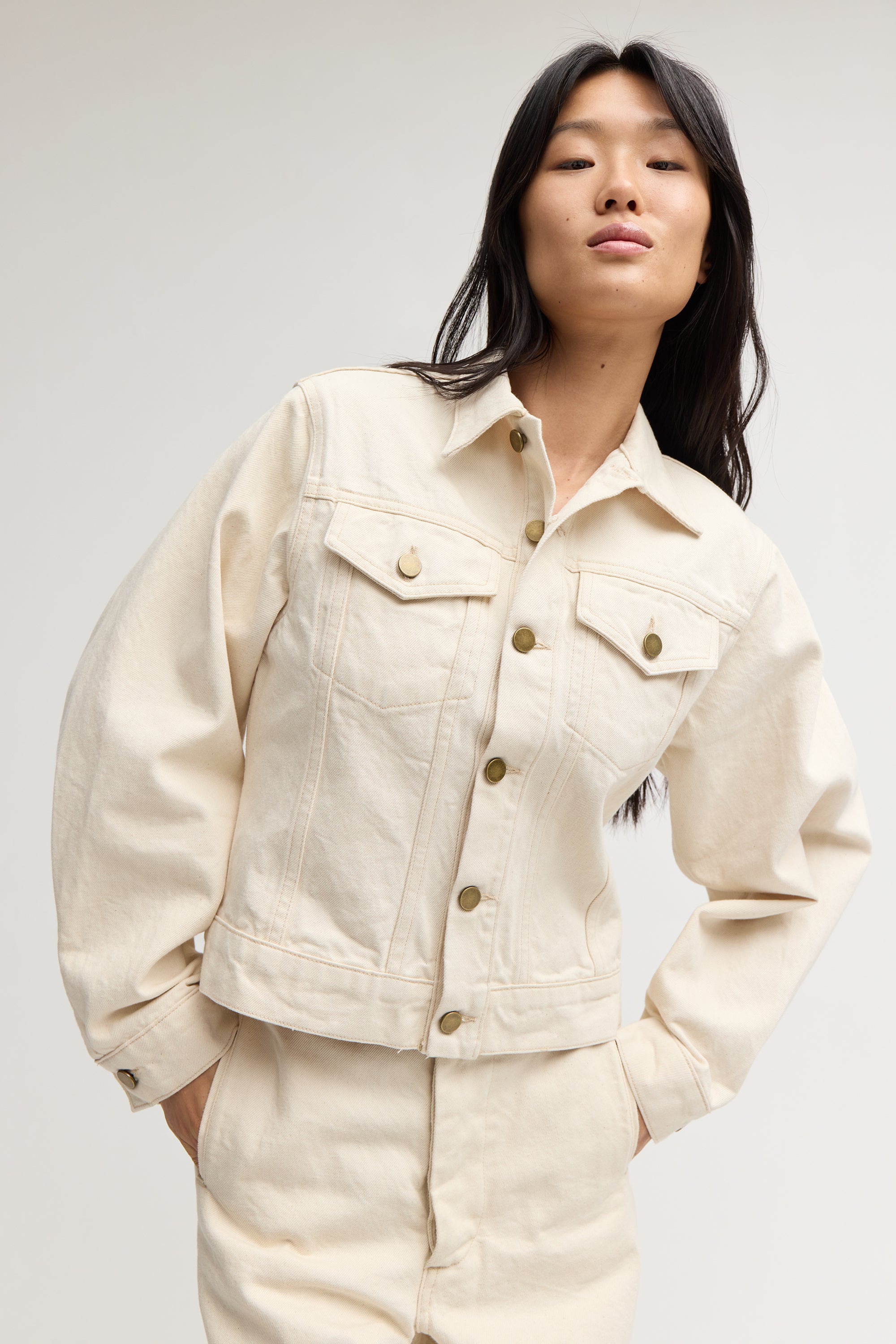 SILVERLAKE DENIM JACKET ECRU – Rentrayage