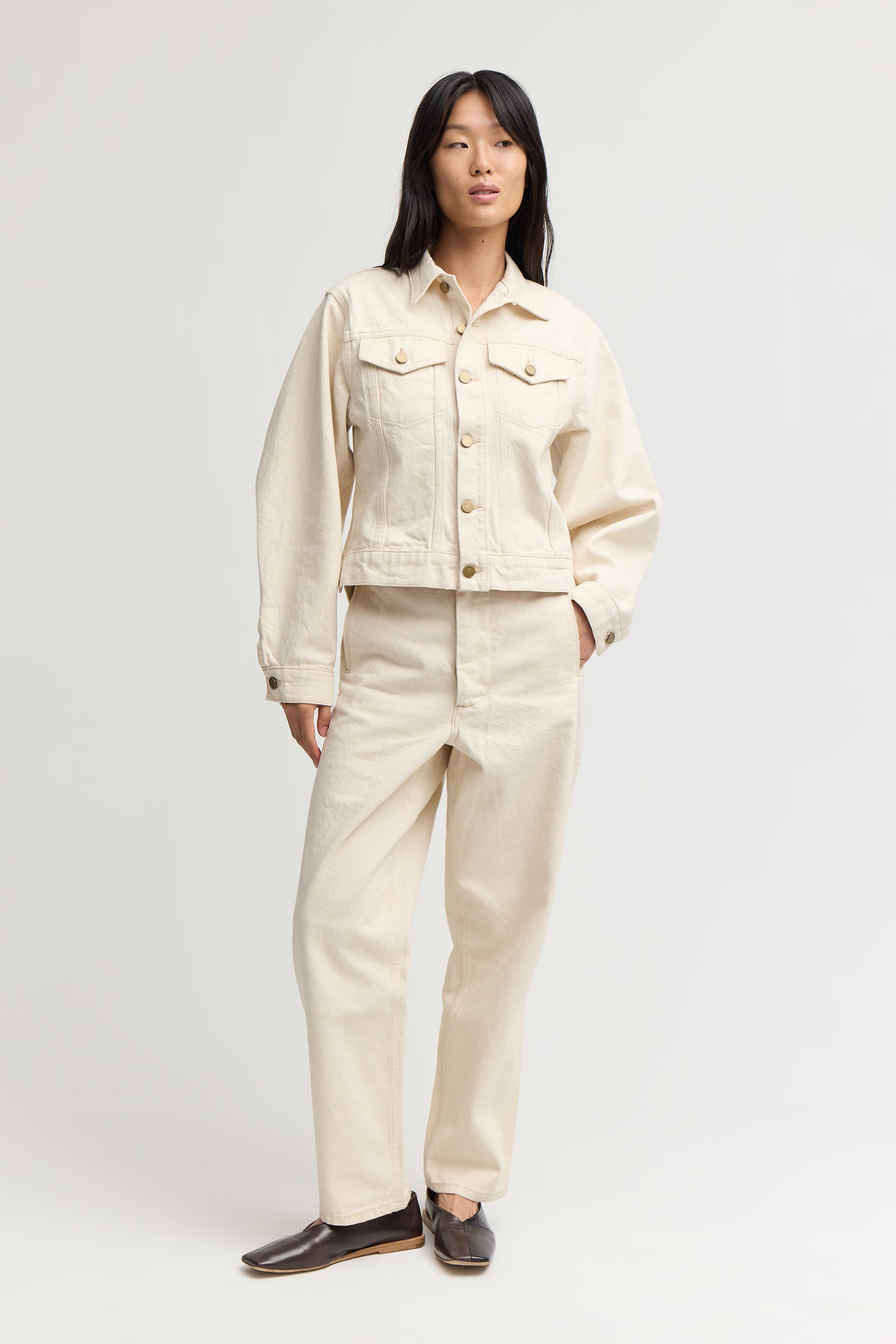 SILVERLAKE DENIM JACKET ECRU – Rentrayage