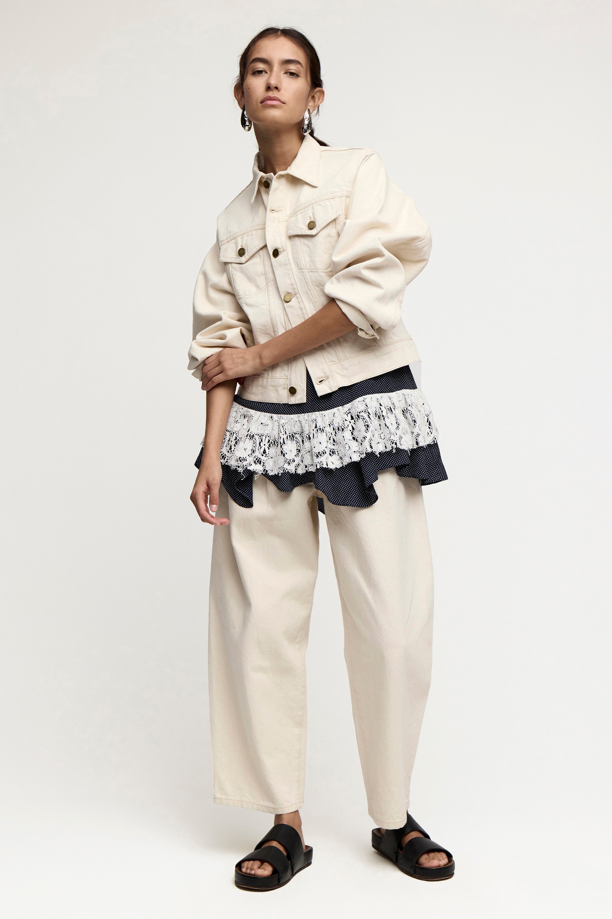 SILVERLAKE DENIM JACKET ECRU