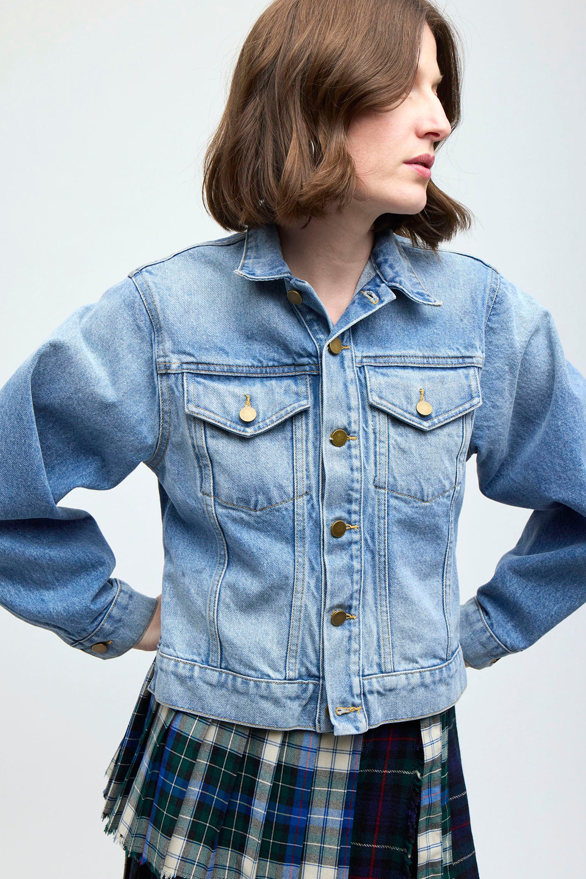 SILVER LAKE DENIM JACKET (LIGHT WASH BLUE)