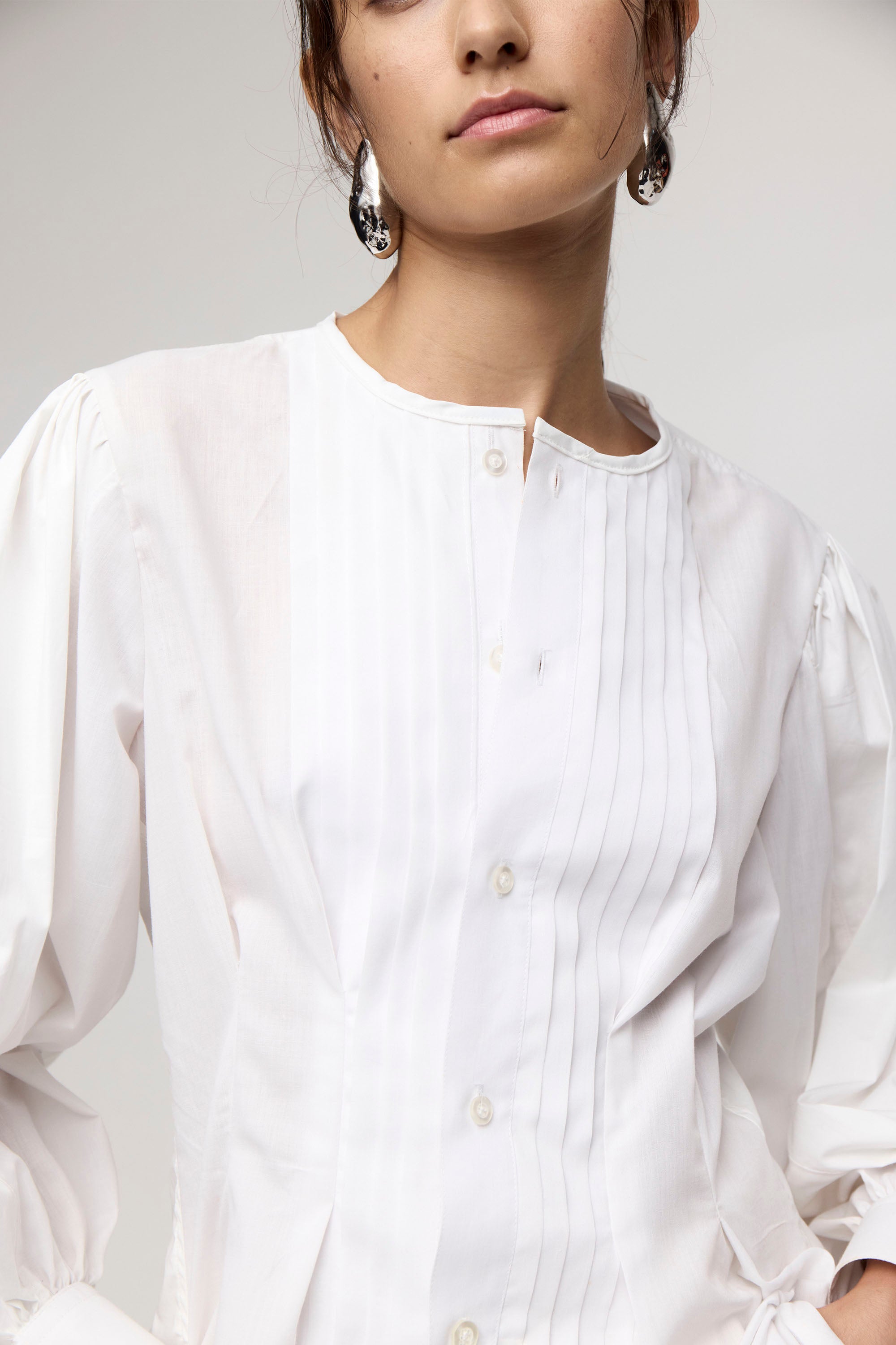 ANOMIE TUXEDO BLOUSE