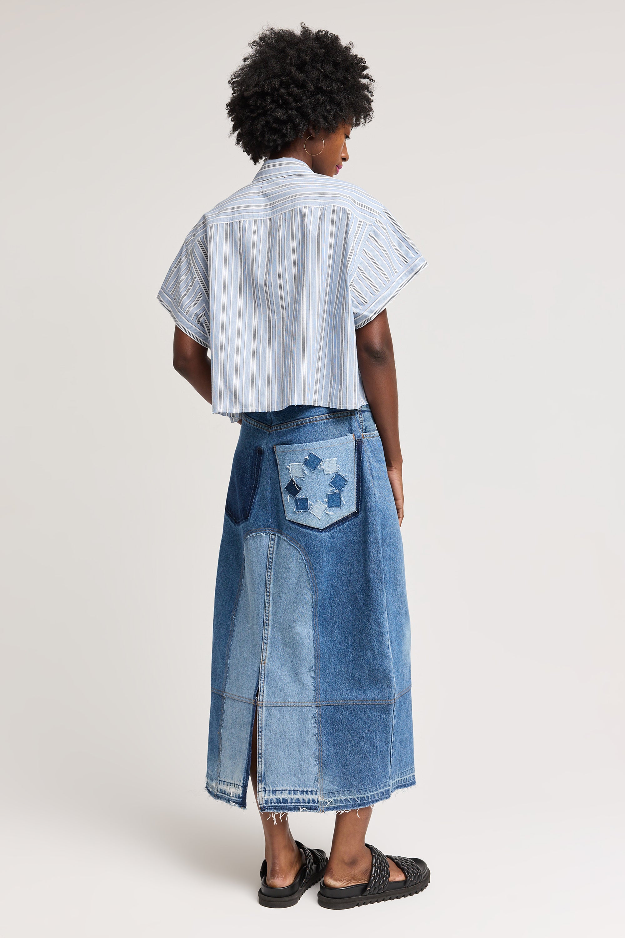 Eddy Liberator Top in Striped Cotton