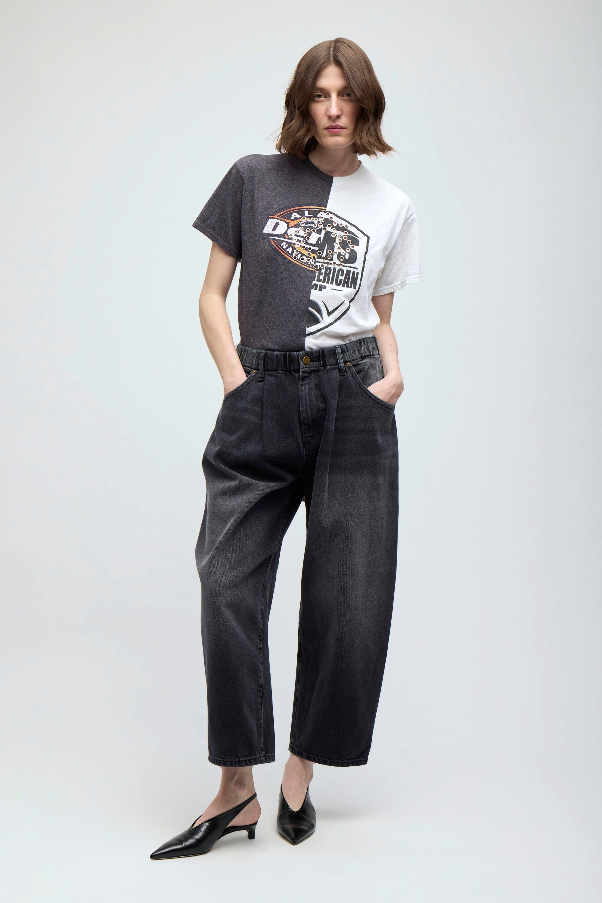 SILVERLAKE ELASTIC WAIST JEANS (WASHED CHARCOAL) – Rentrayage