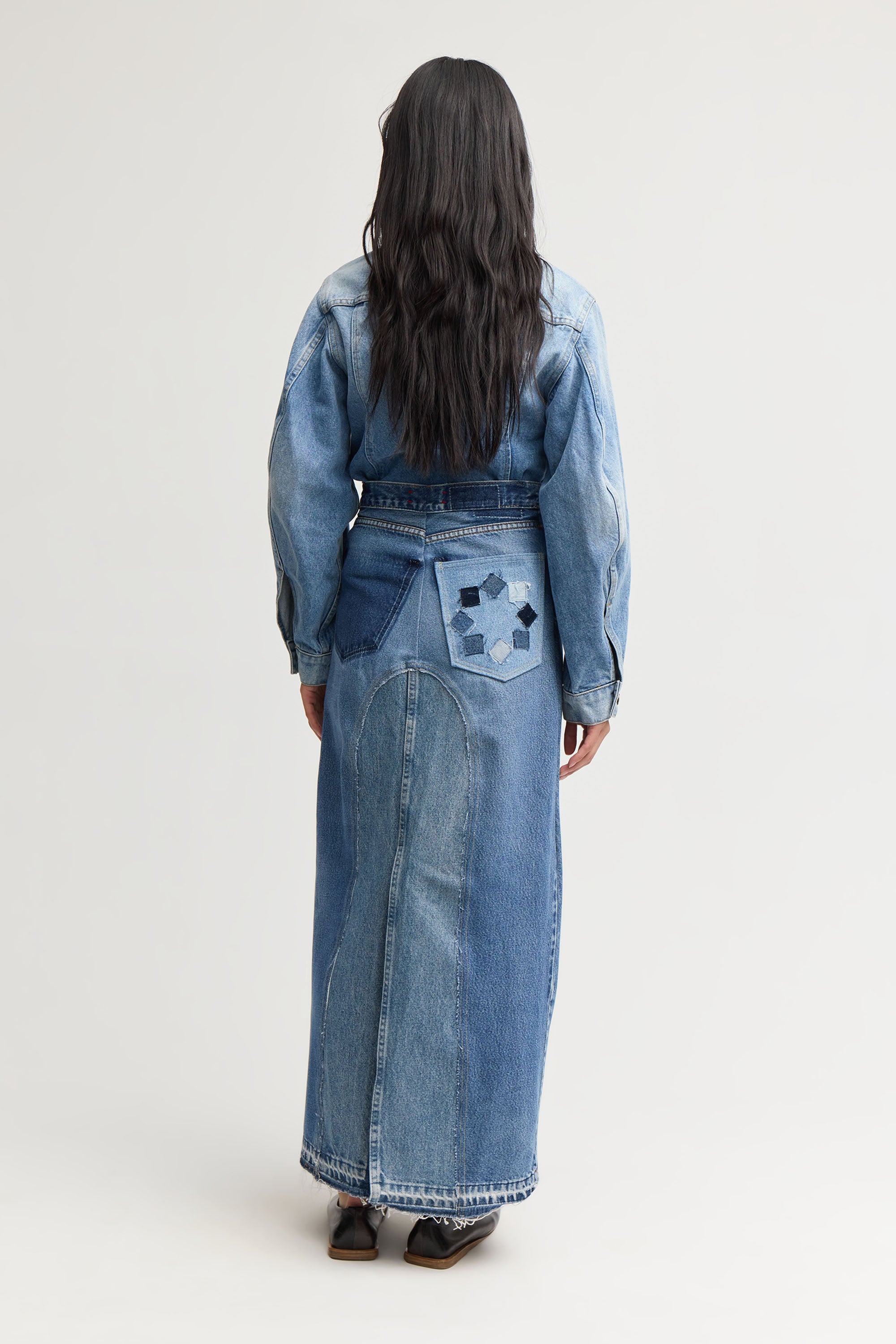 ELISA DENIM MAXI SKIRT