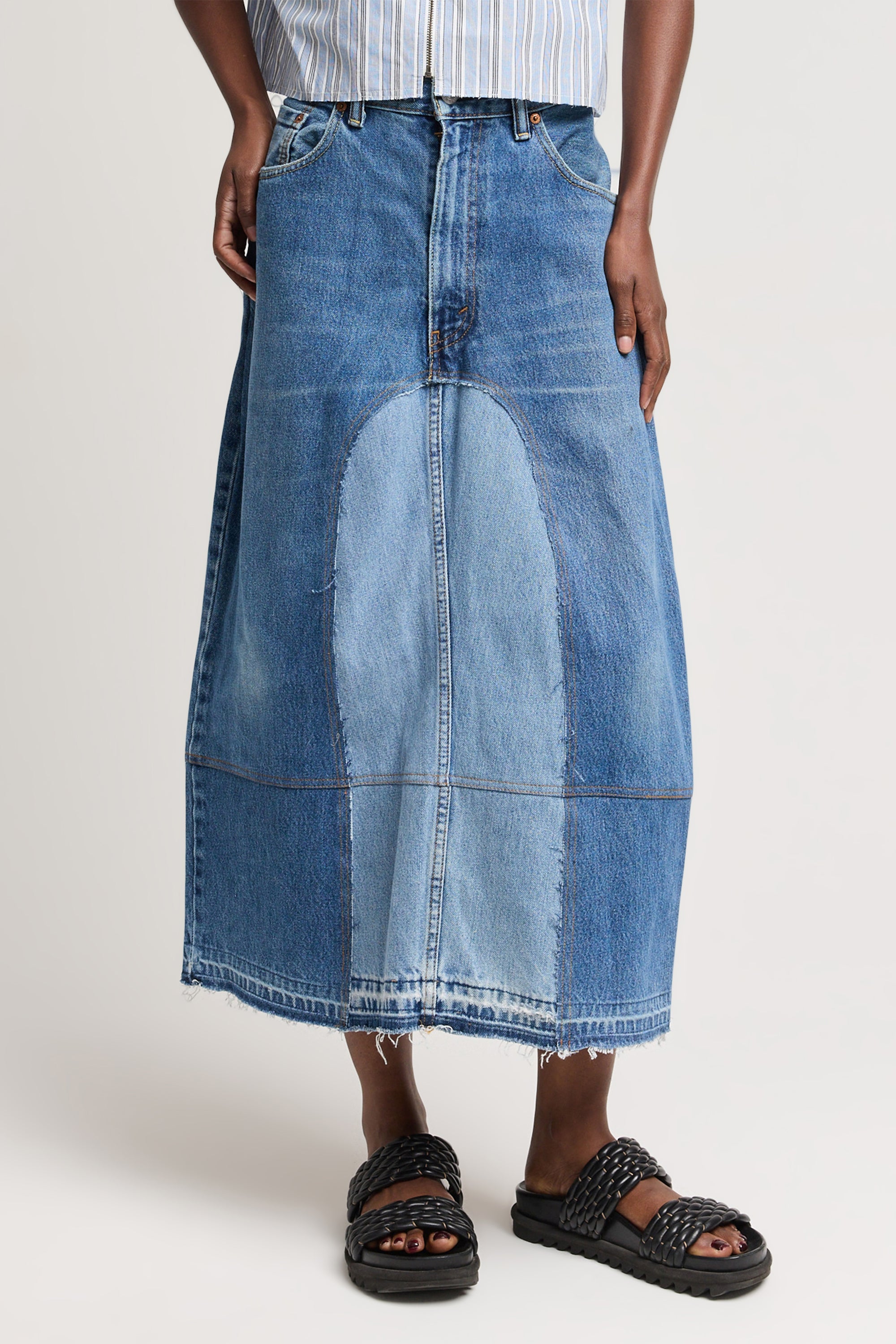 ELISA DENIM MAXI SKIRT