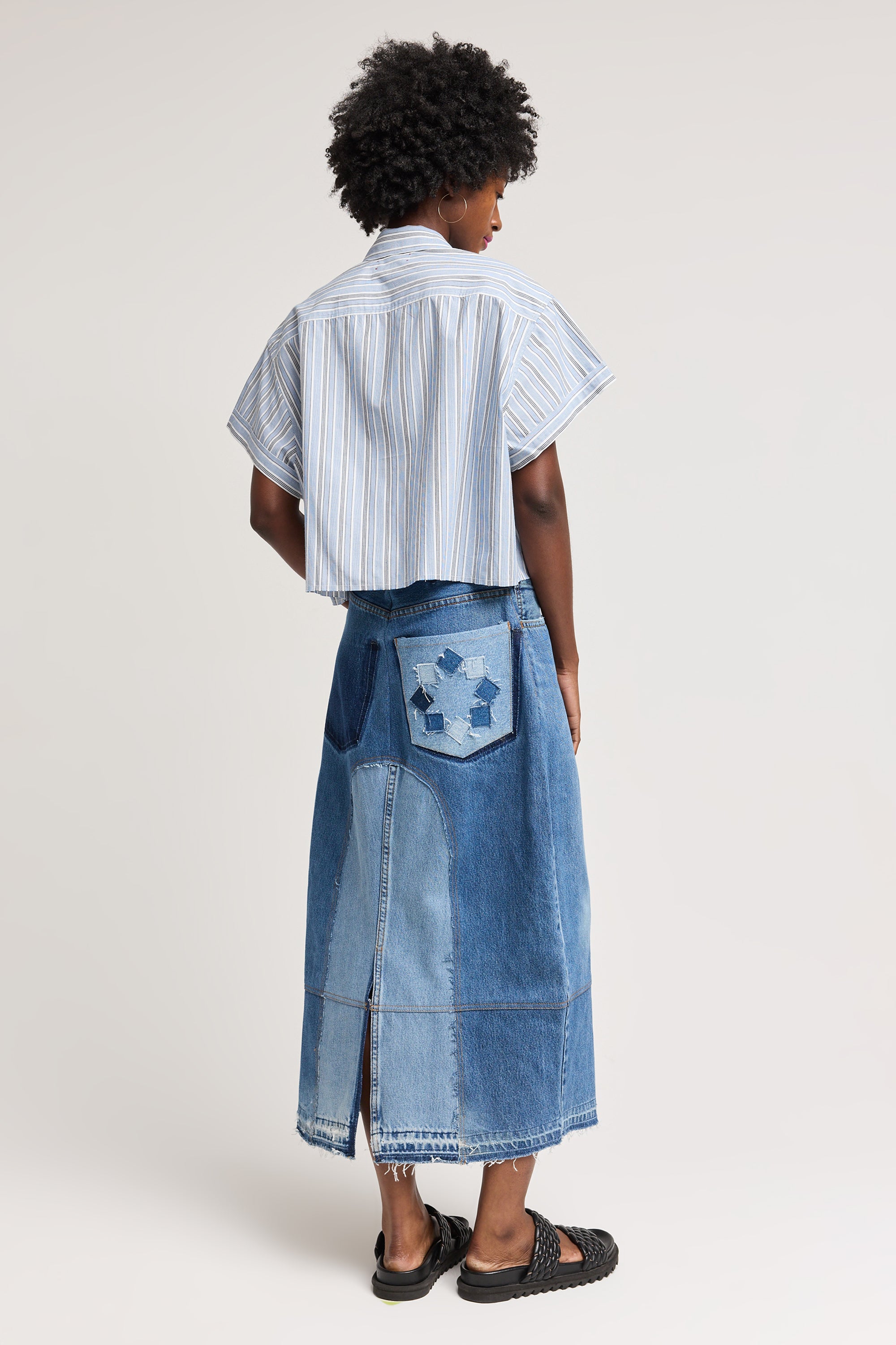 ELISA DENIM MAXI SKIRT