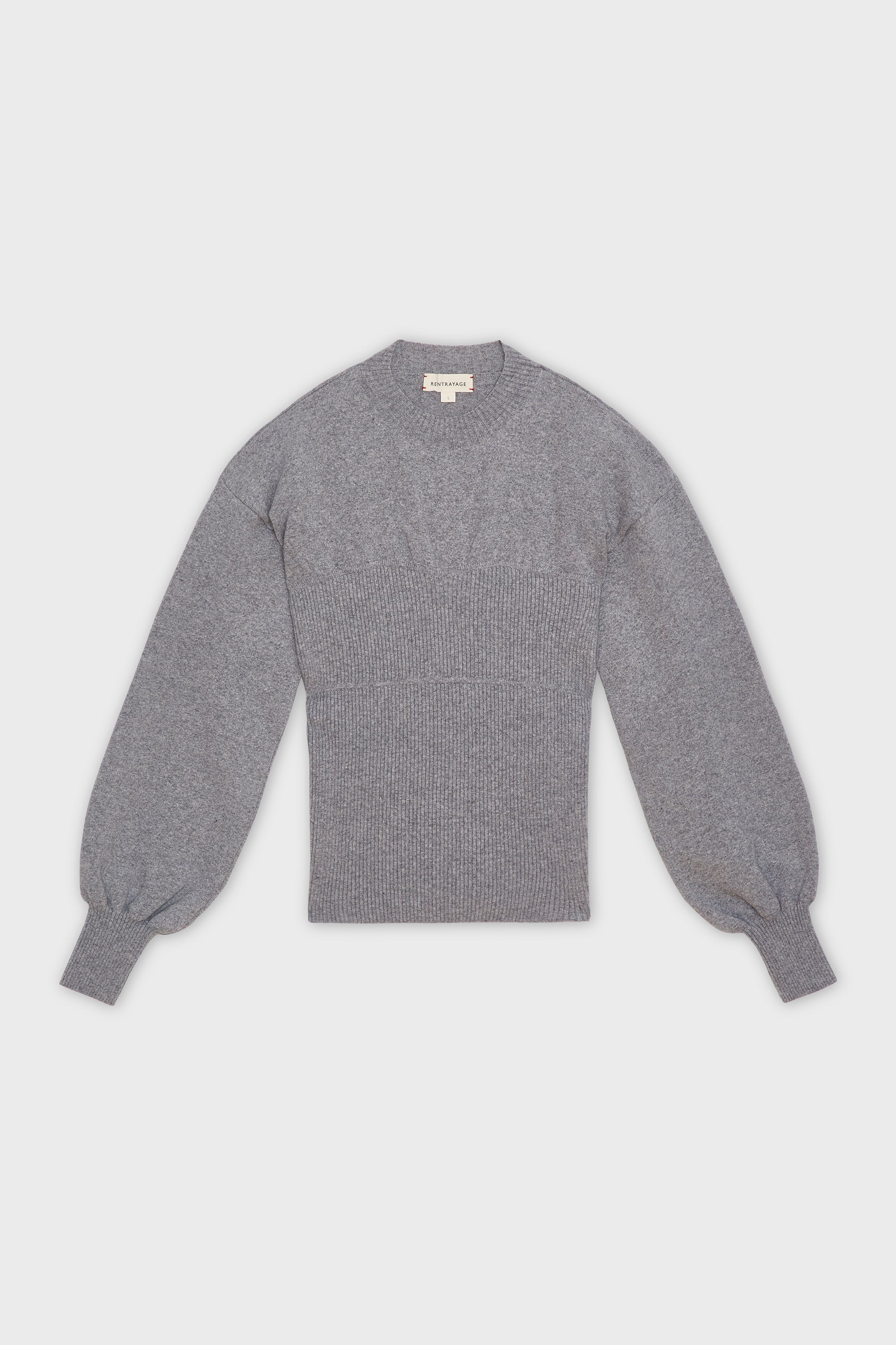 LINA BUSTIER SWEATER GREY