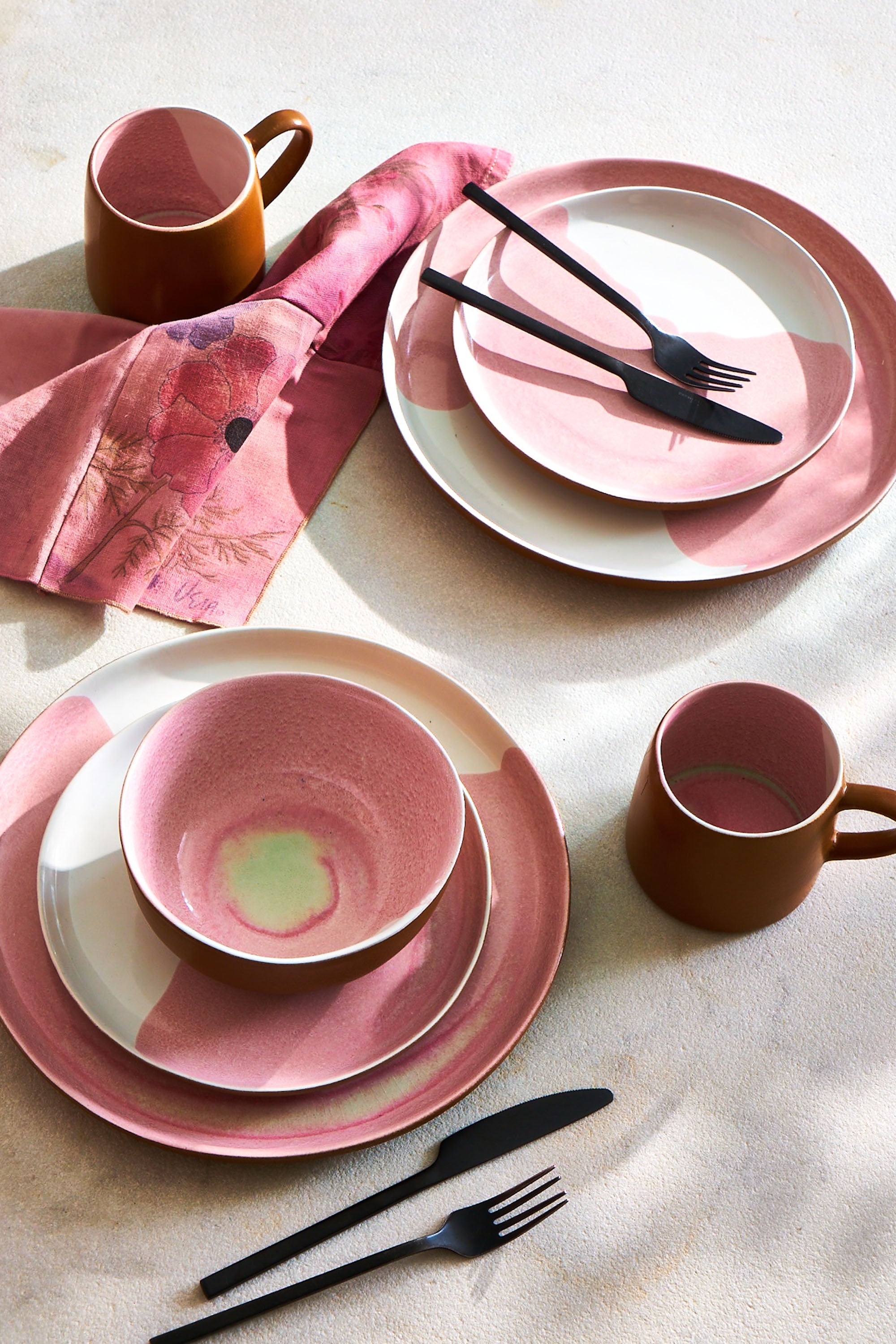 Oriana’s Ashes Salad Plate with Peony Overglaze