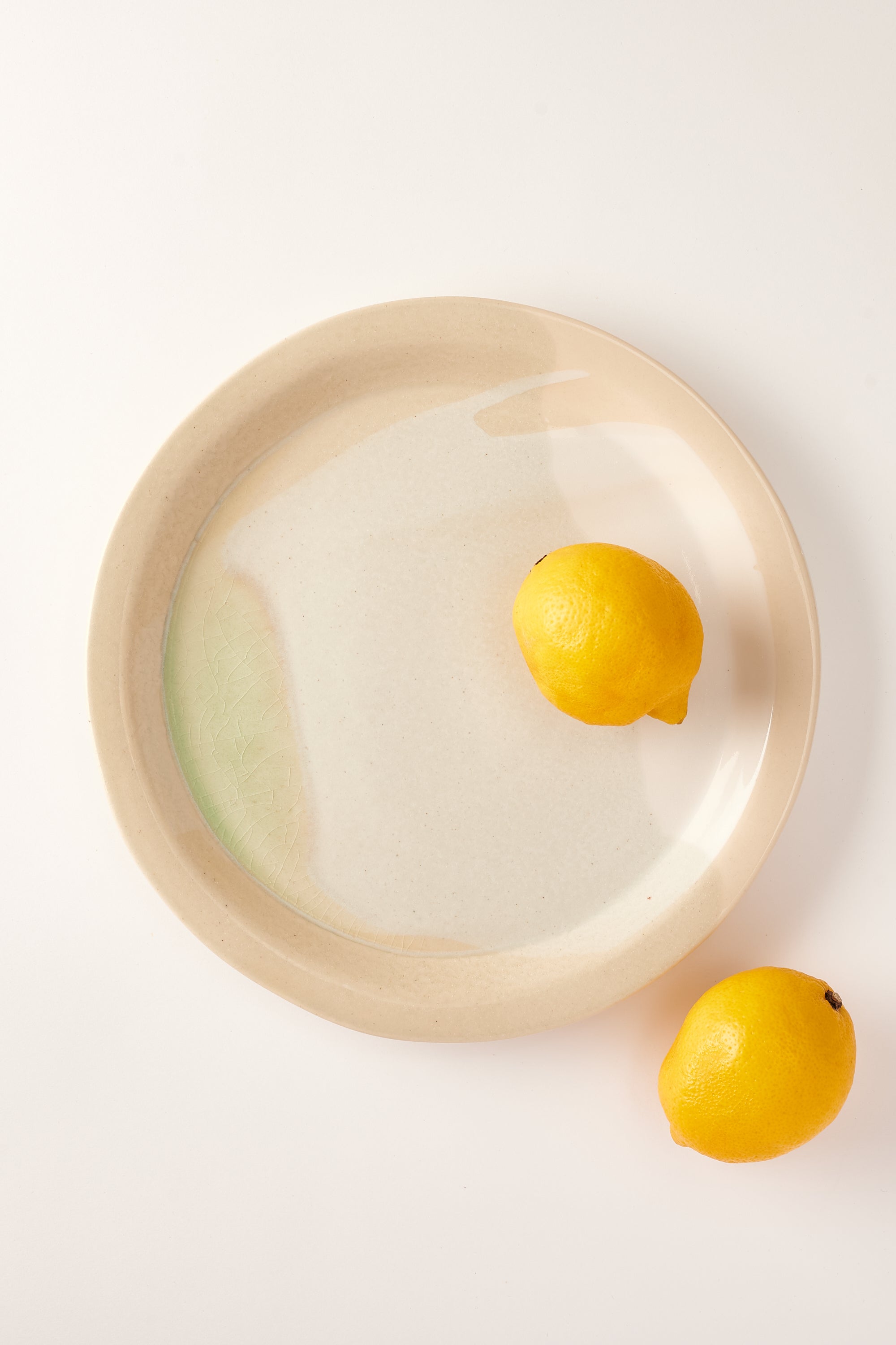 Anastasia’s Ashes Ceramic Dinner Plate with Cream & Sage Overglaze