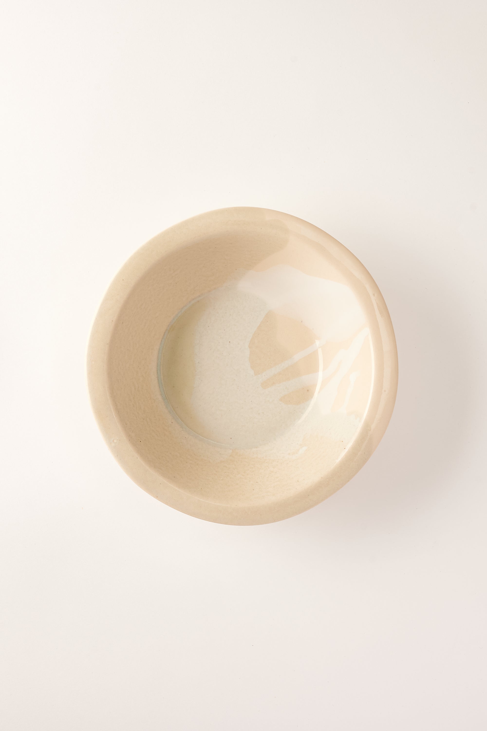Anastasia’s Ashes Dinner Bowl with Cream & Sage Overglaze
