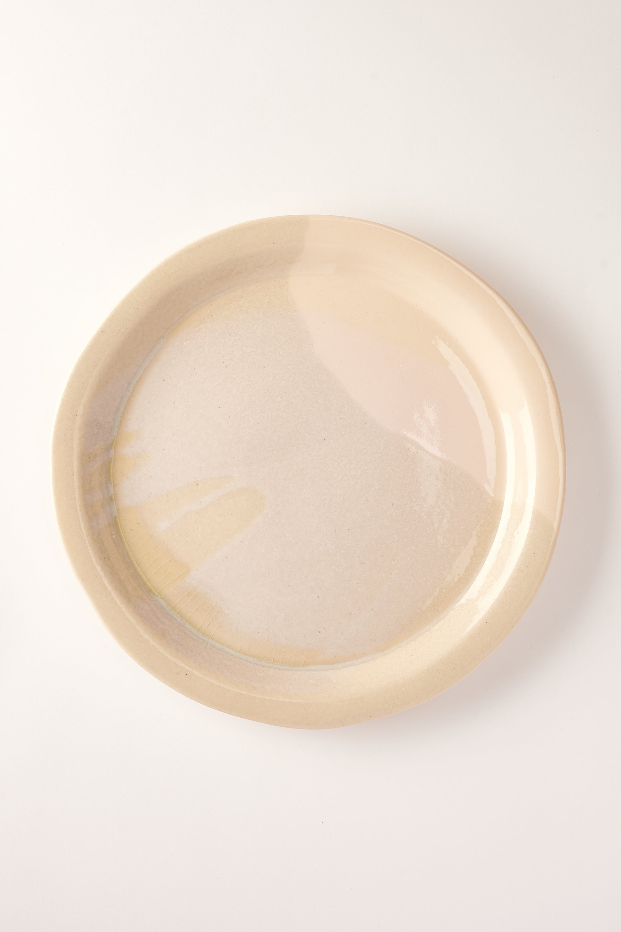 Anastasia’s Ashes Ceramic Dinner Plate with Petal & Sage Overglaze